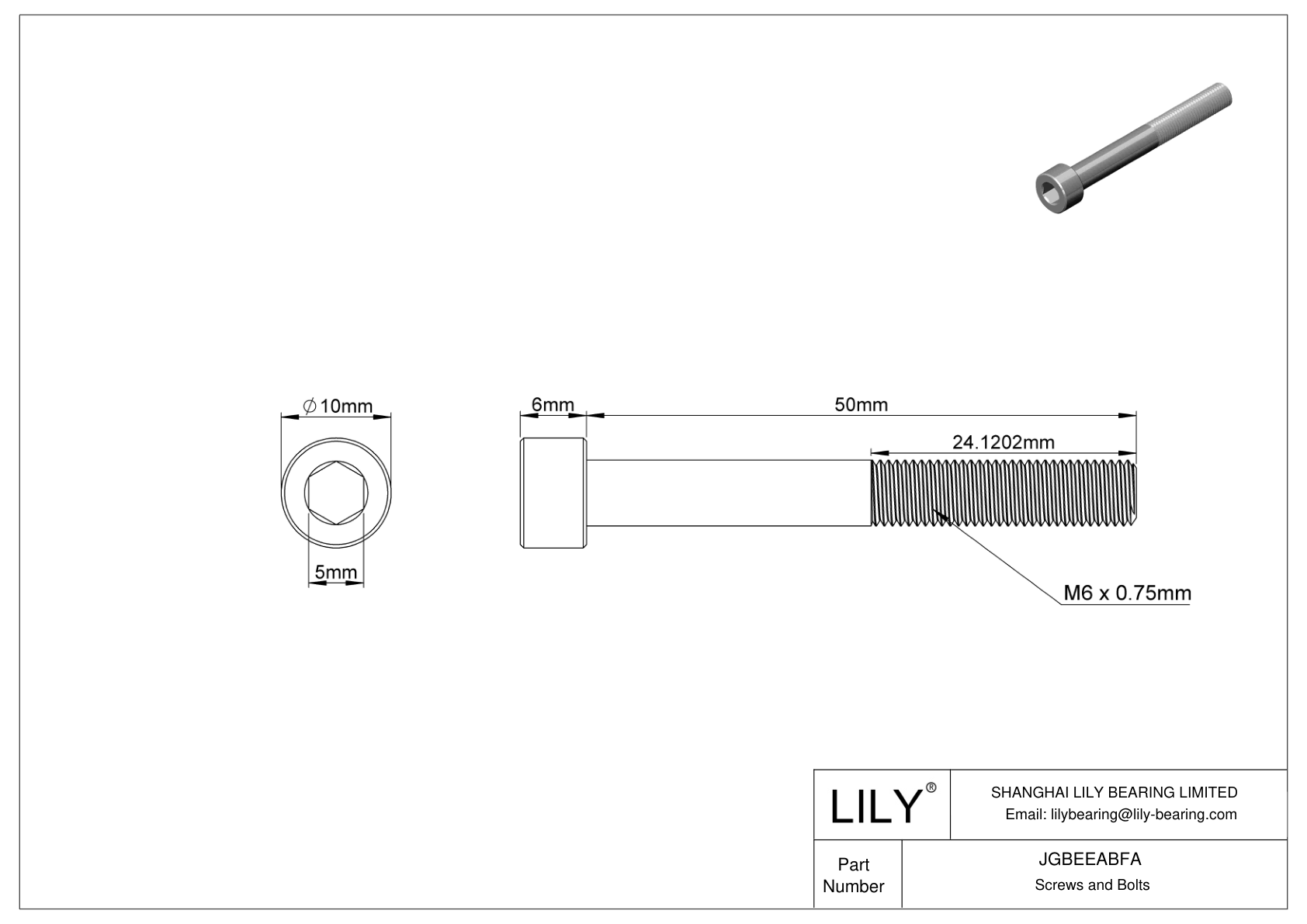 JGBEEABFA Tornillos de cabeza cilíndrica de acero aleado cad drawing