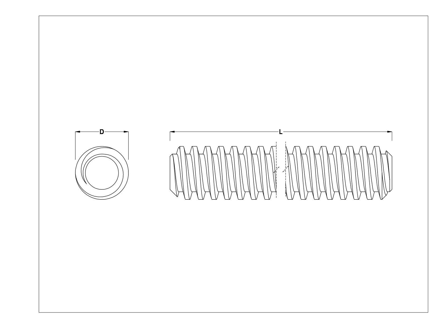 JIJDFAHAD Acme 引线螺钉和螺母 cad drawing