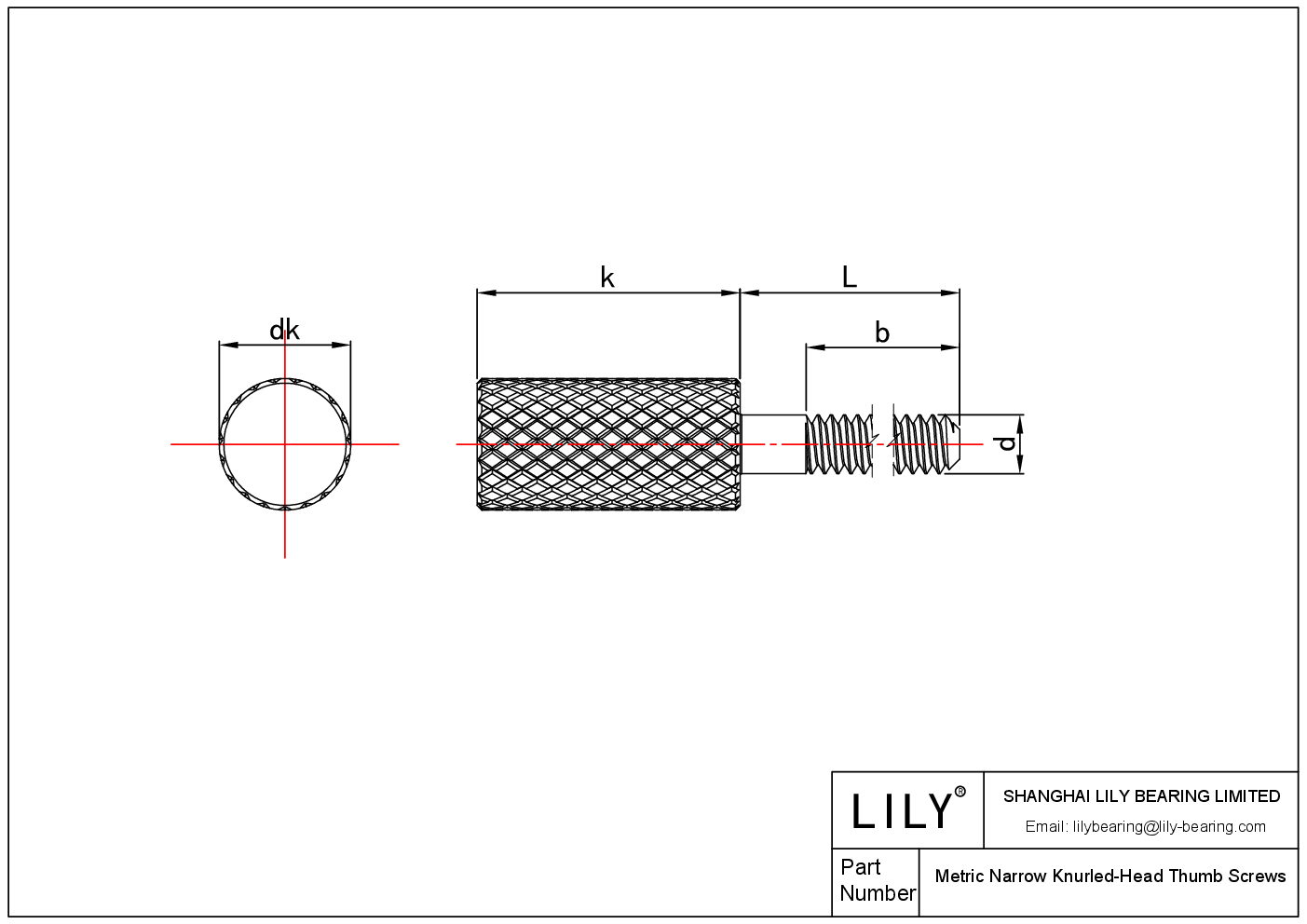 JCFEFABEA 公制窄头滚花拇指螺钉 cad drawing