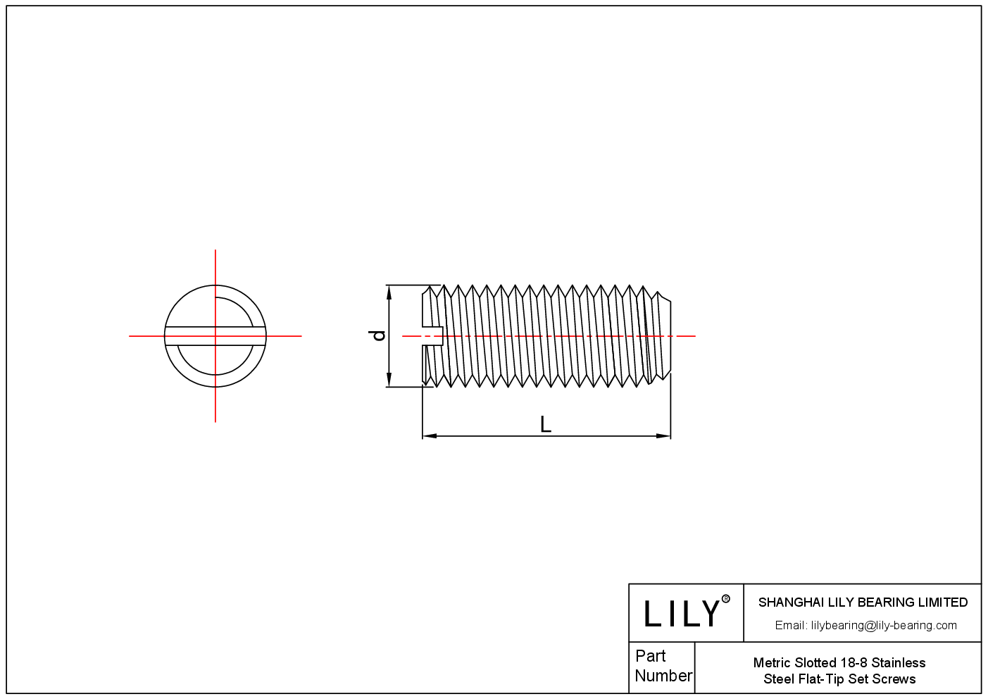 JBAGHABFI Tornillos métricos ranurados de punta plana de acero inoxidable 18-8 cad drawing