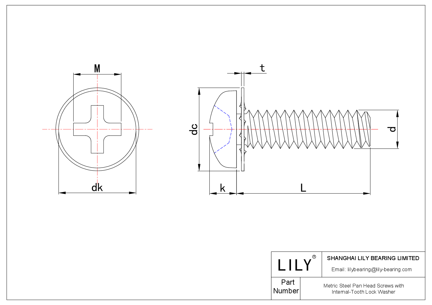 JAEADAIFE 公制钢盘头螺钉带内齿锁紧垫圈 cad drawing