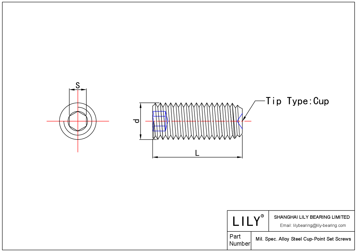 JIGDHABEC Mil. 合金钢 合金钢尖头固定螺钉 cad drawing