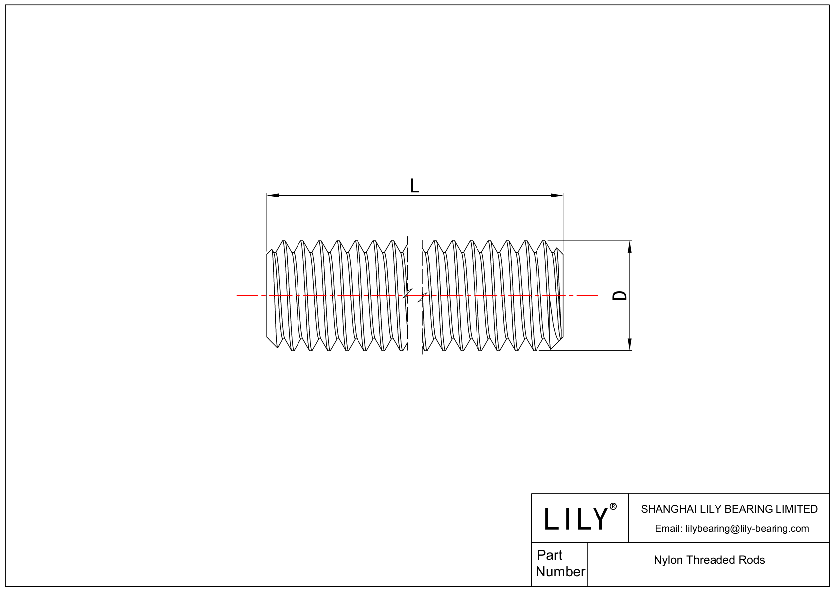 JIIDBAIEA 尼龙螺纹杆 cad drawing