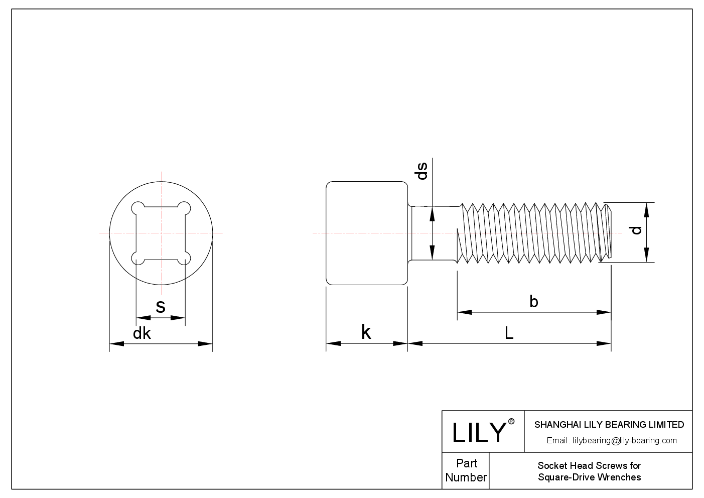 JADEAABBE Tornillos de cabeza cilíndrica para llaves cuadradas cad drawing