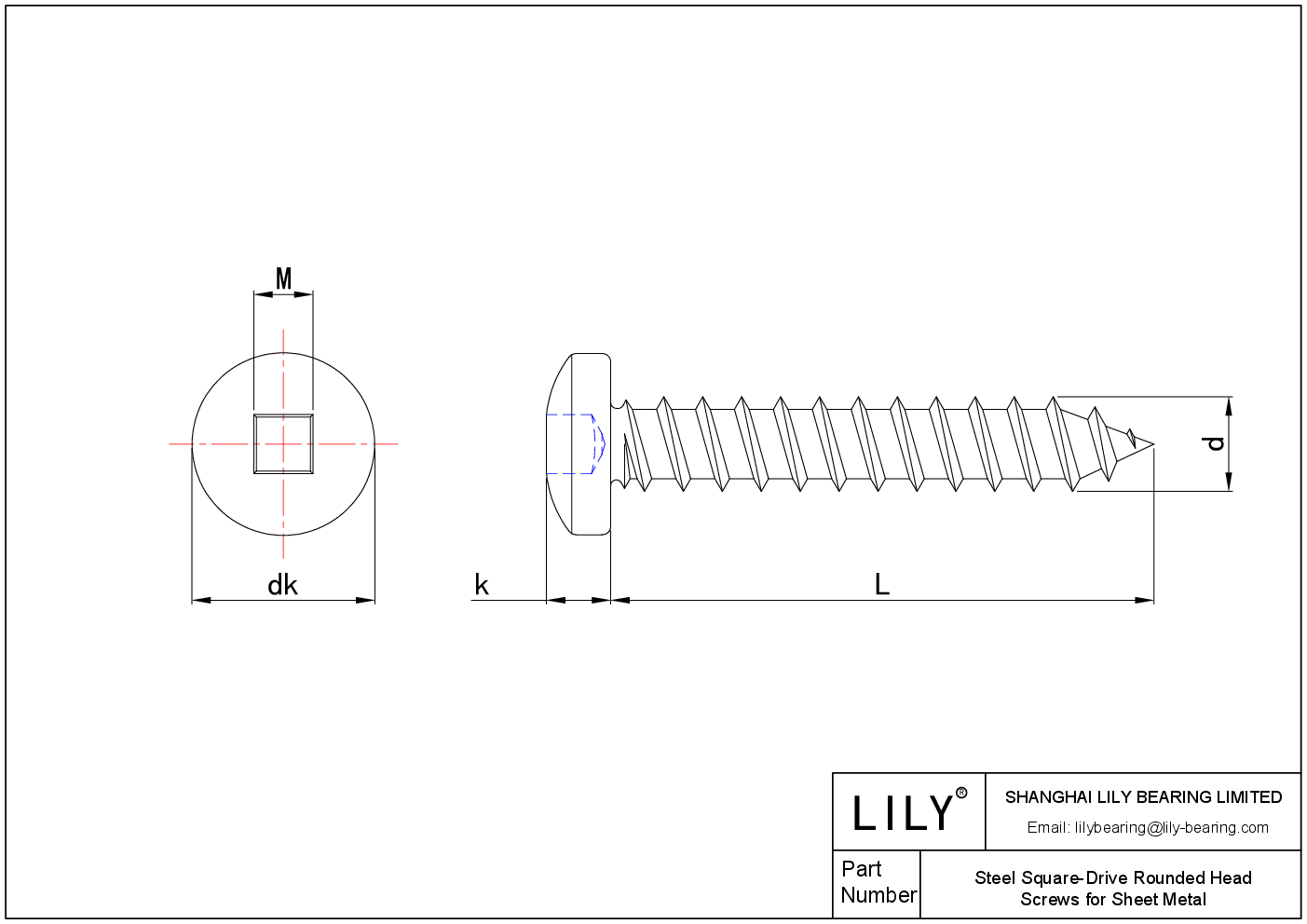 JADJFABFD 钢板用方驱动圆头螺钉 cad drawing