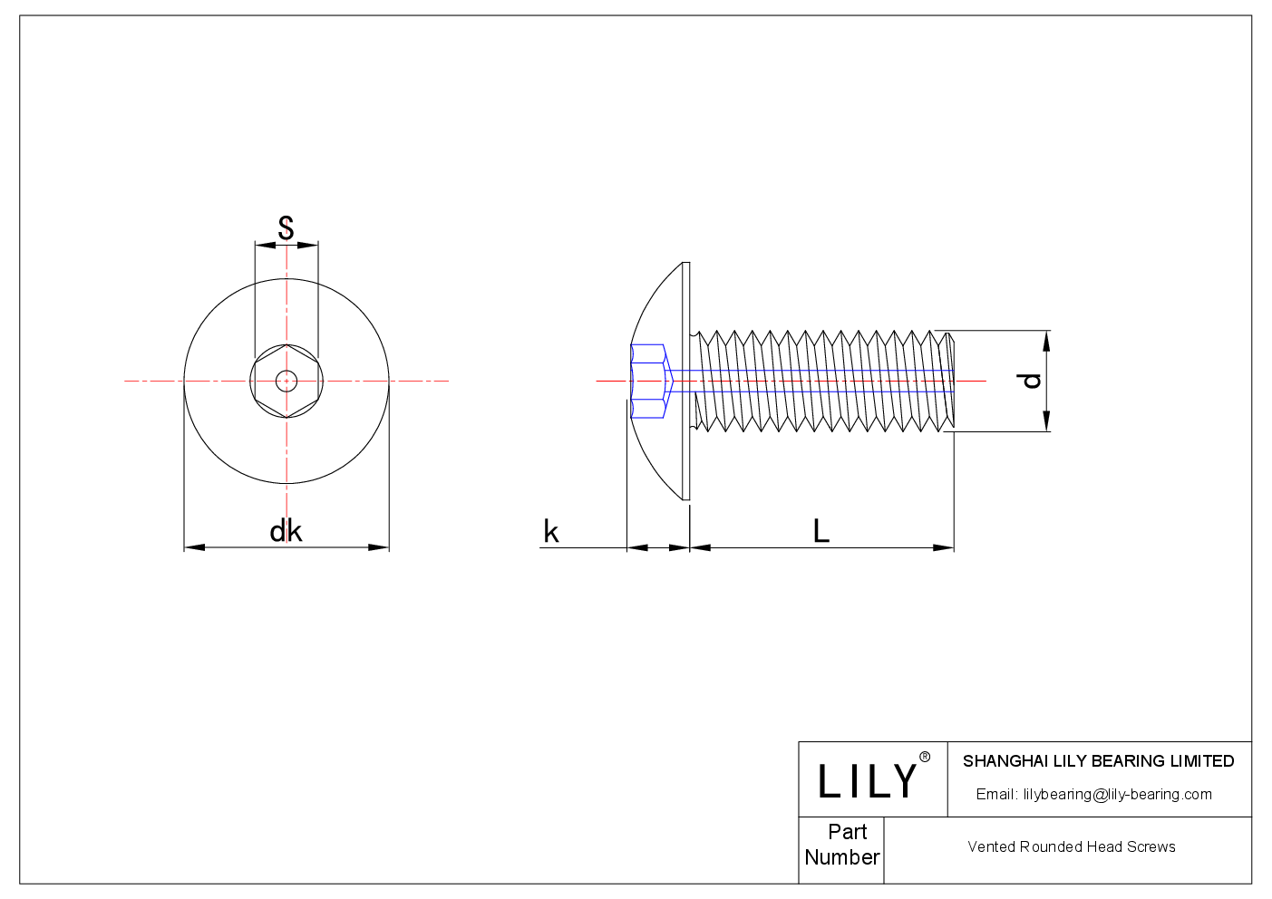 JFIGBABCD Tornillos de cabeza redondeada cad drawing