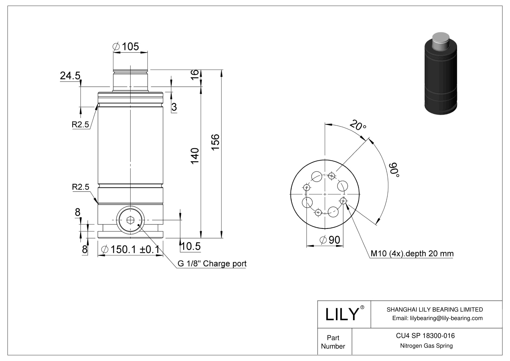 CU4 SP 18300-016 CU4 SP cad drawing