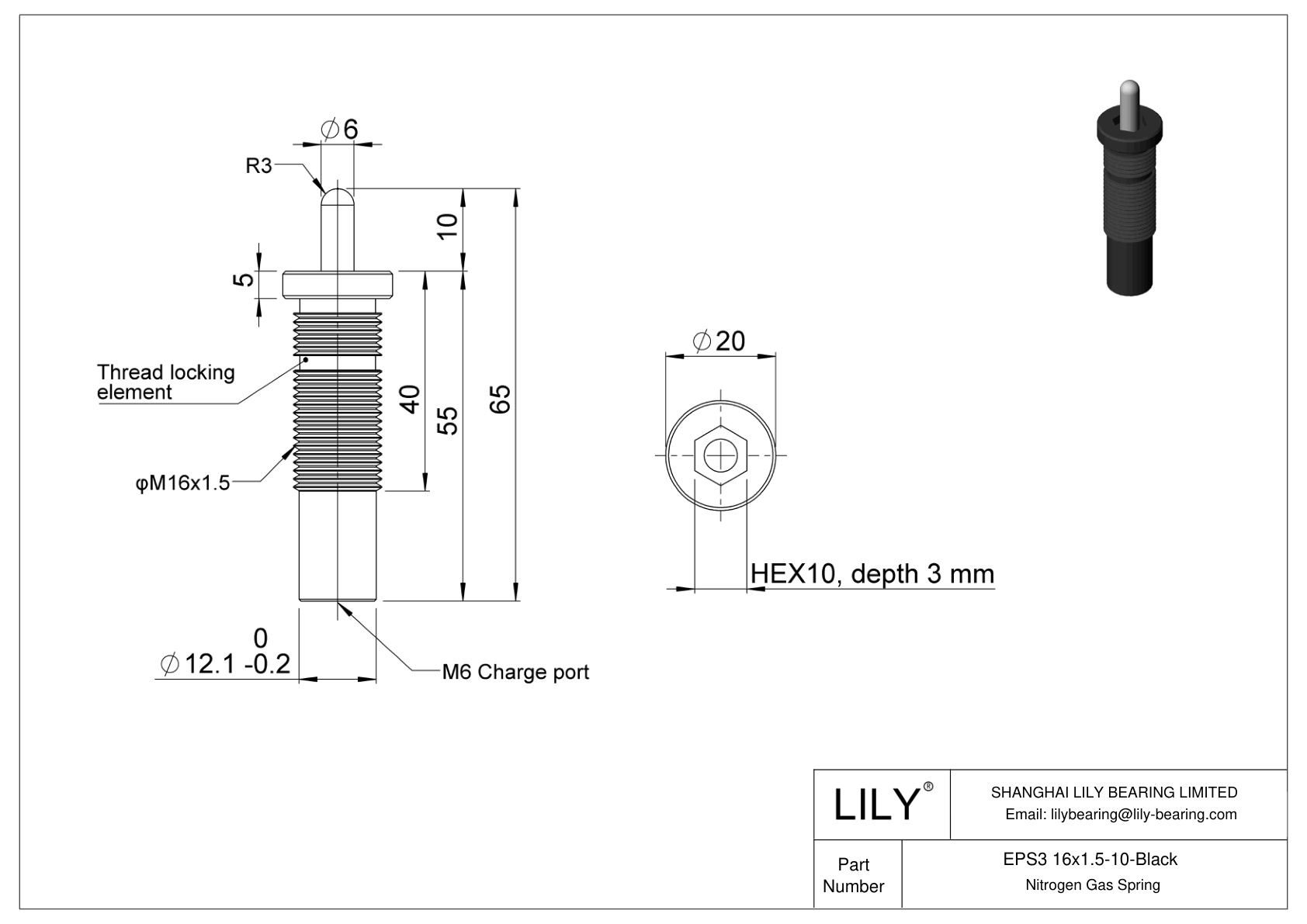 EPS3 16x1.5-10-Black EP cad drawing