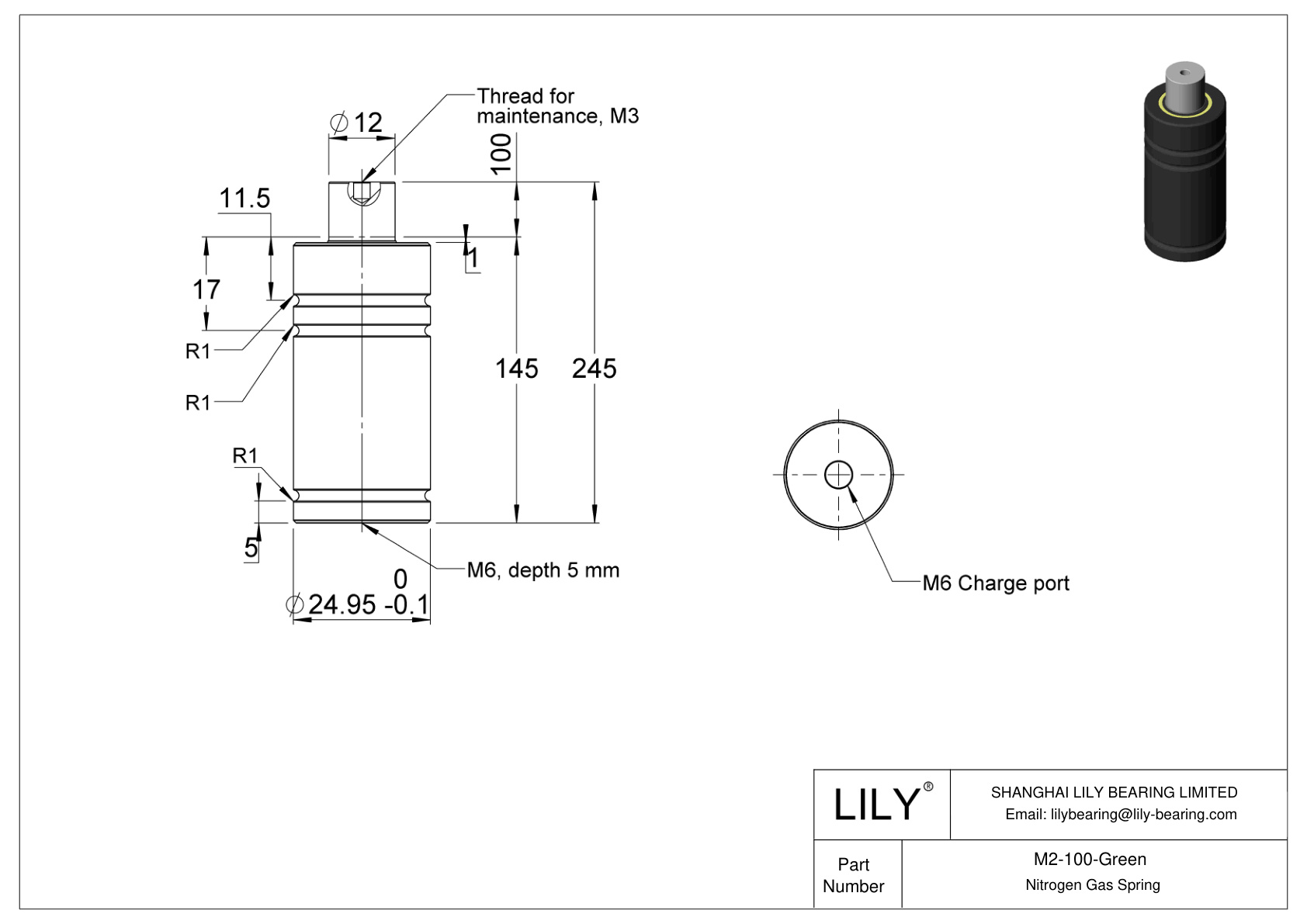 M2-100-Green M cad drawing