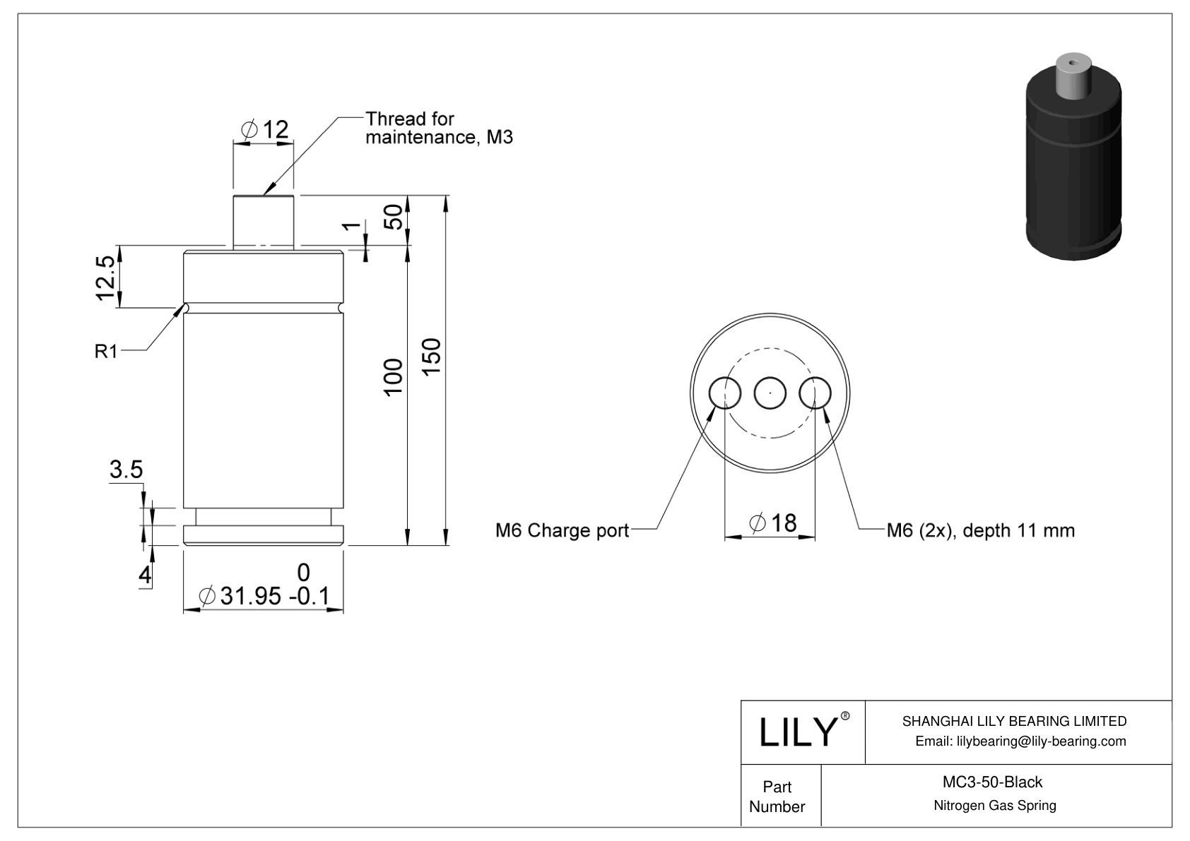 MC3-50-Black M cad drawing