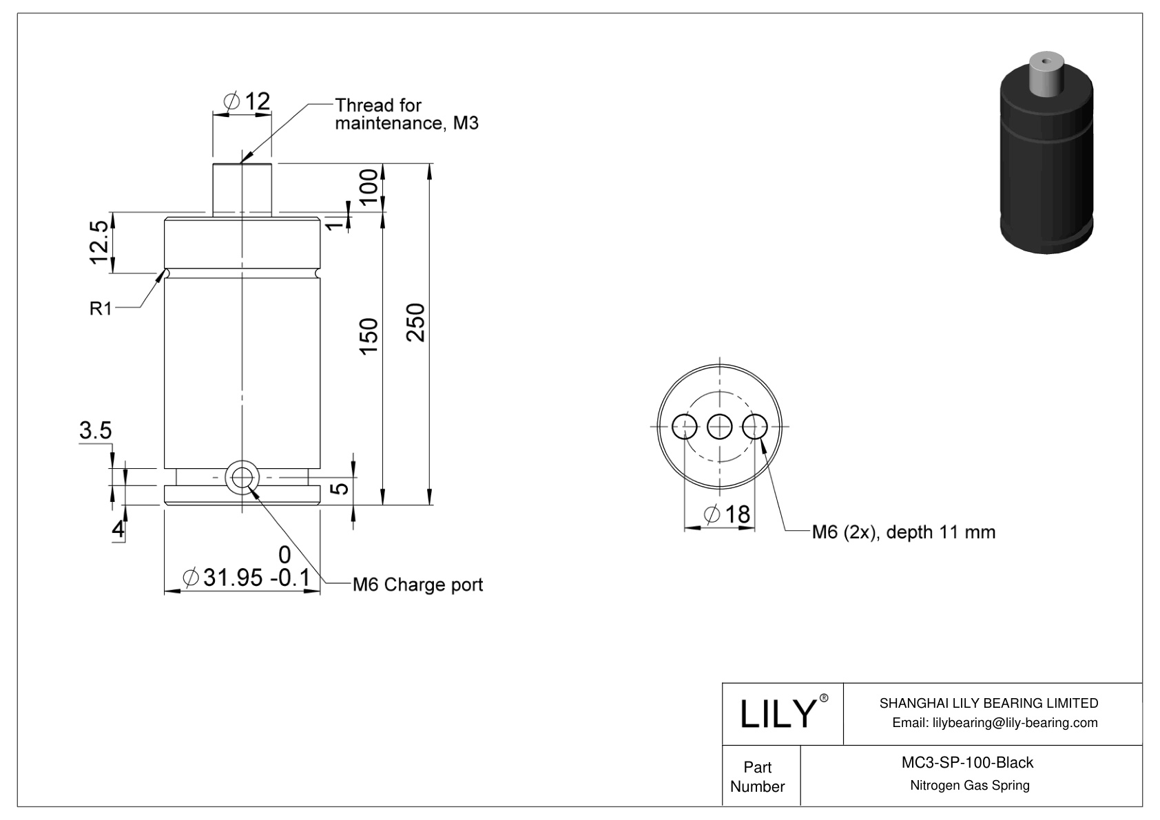 MC3-SP-100-Black M cad drawing