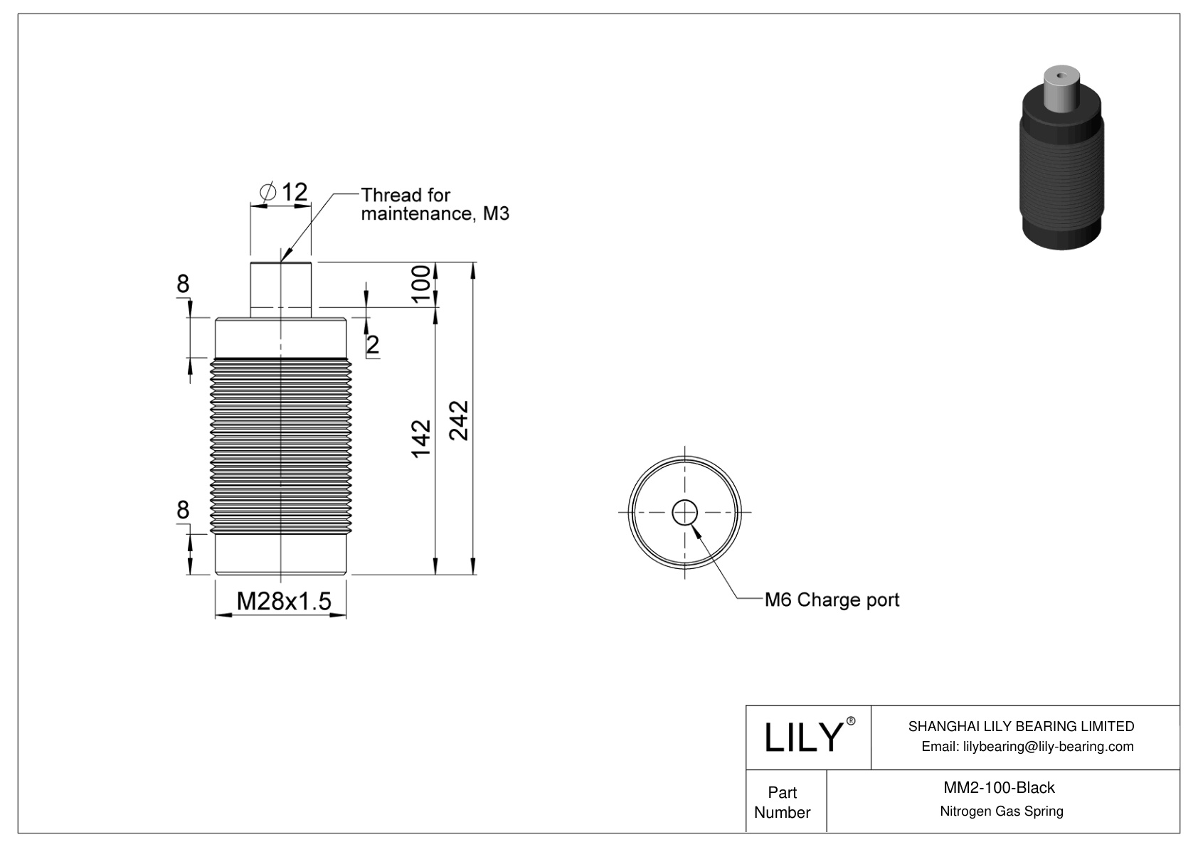 MM2-100-Black M cad drawing