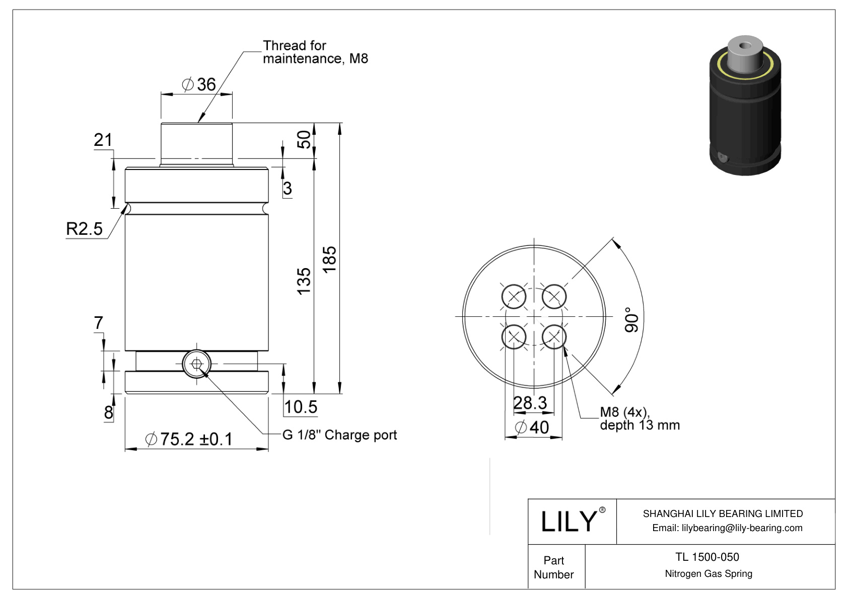 TL 1500-050 TL cad drawing