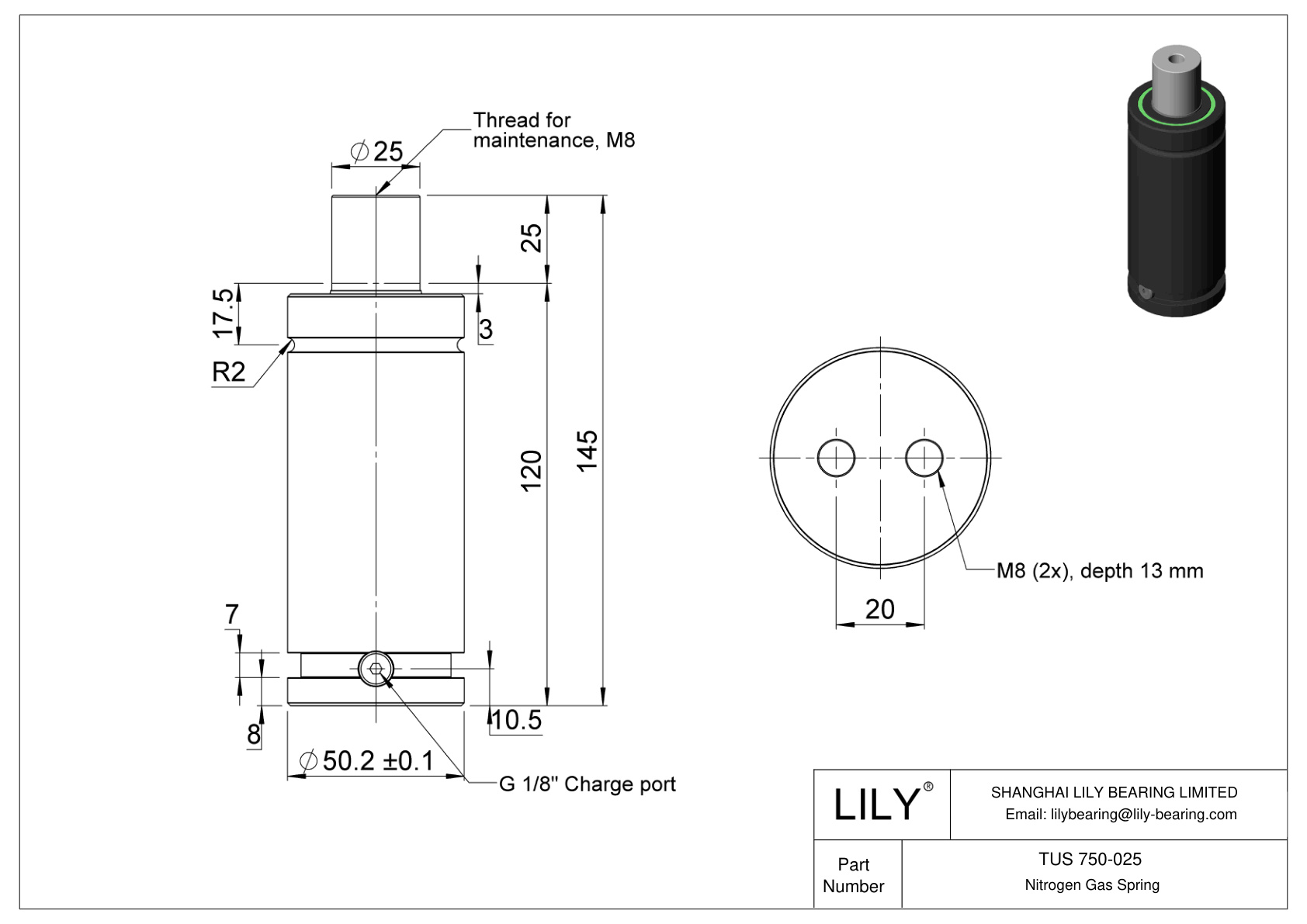 TUS 750-025 TUS cad drawing