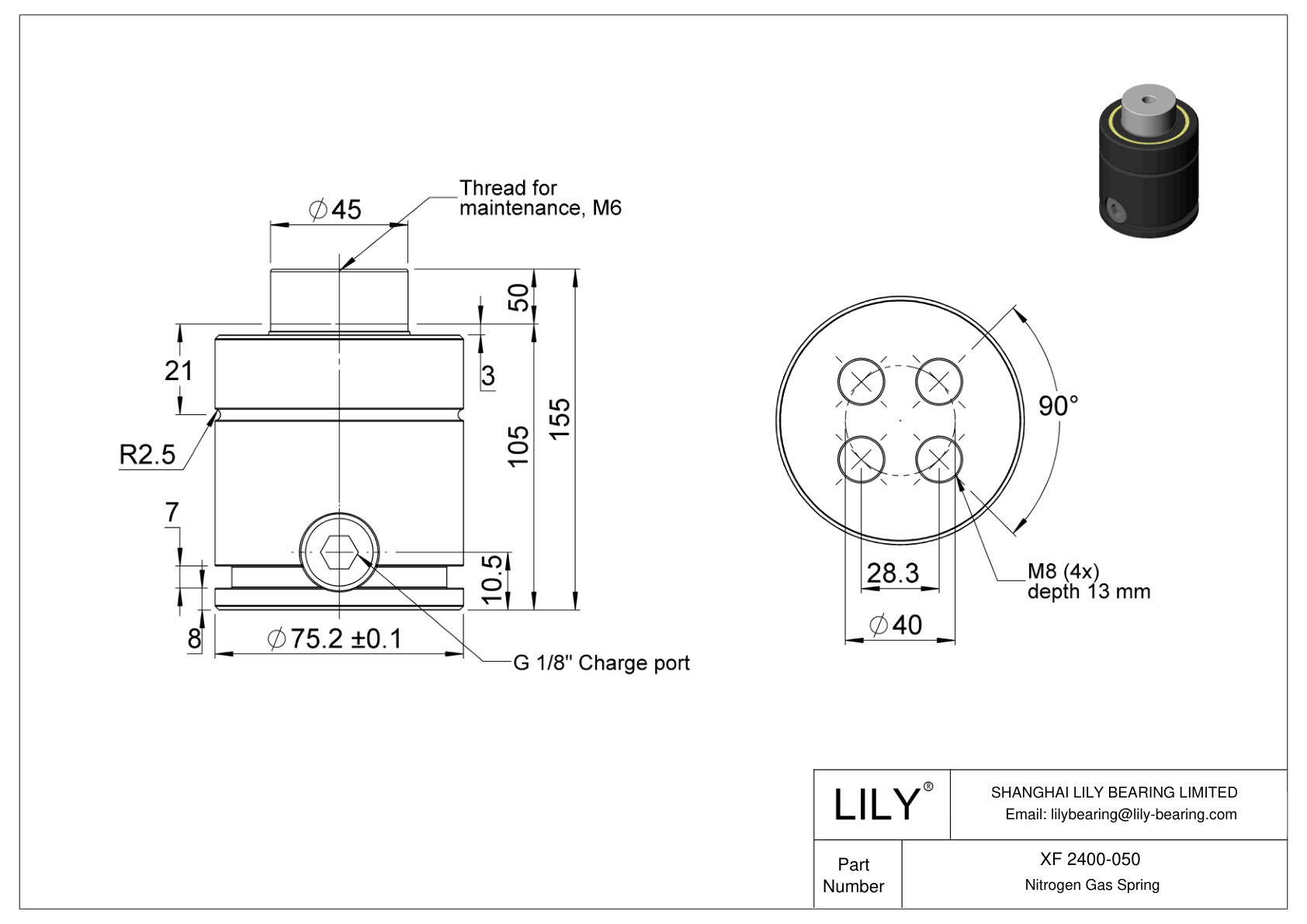 XF 2400-050 XF cad drawing