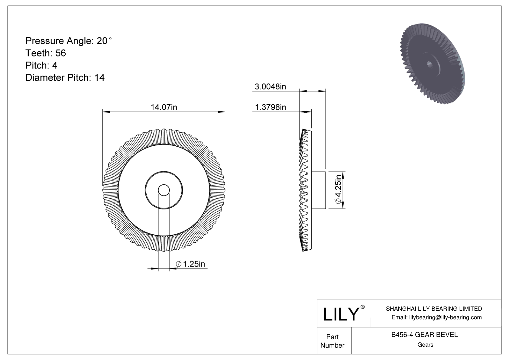 B456-4 GEAR BEVEL Engranajes cónicos cad drawing