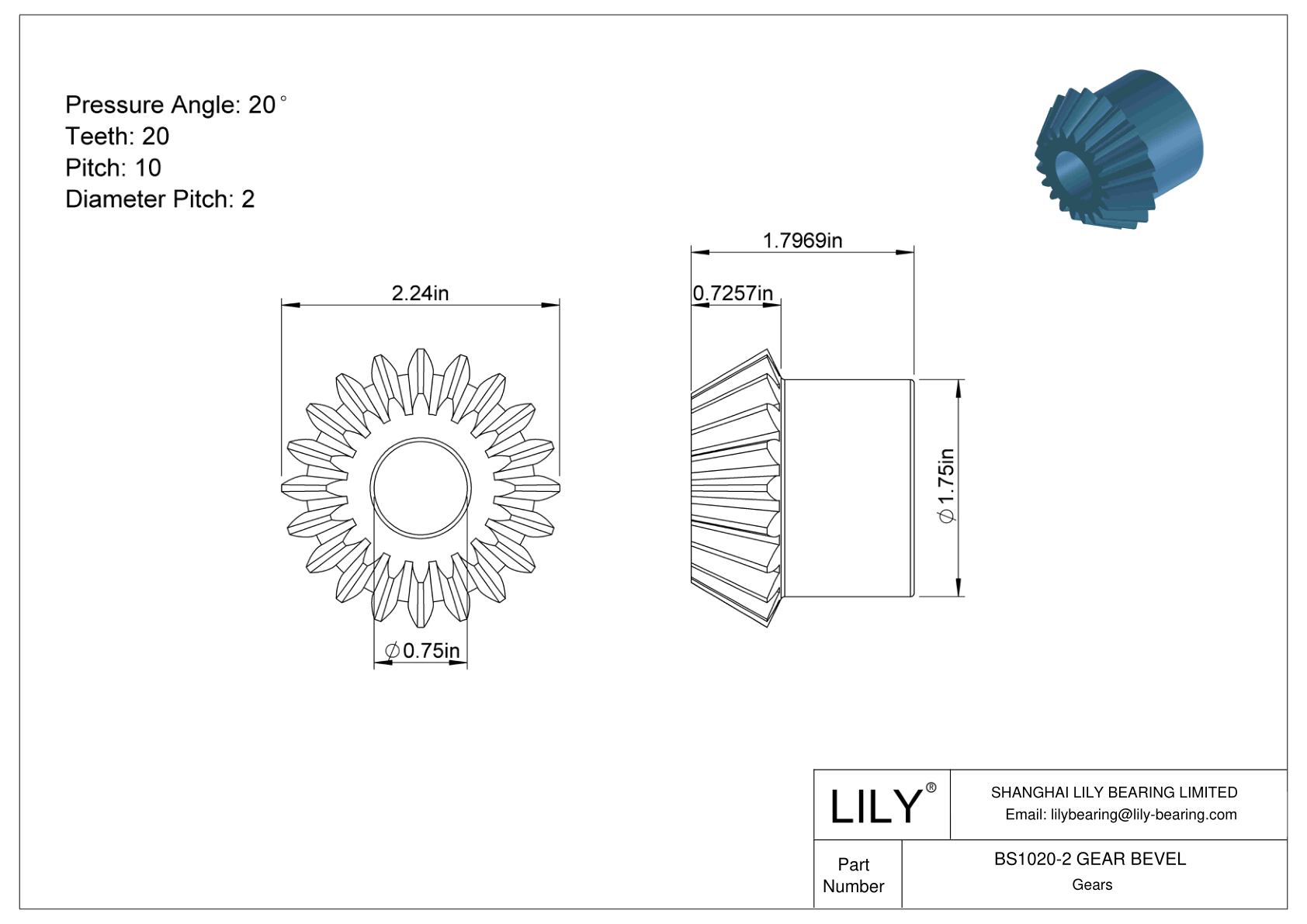 BS1020-2 GEAR BEVEL 锥齿轮 cad drawing