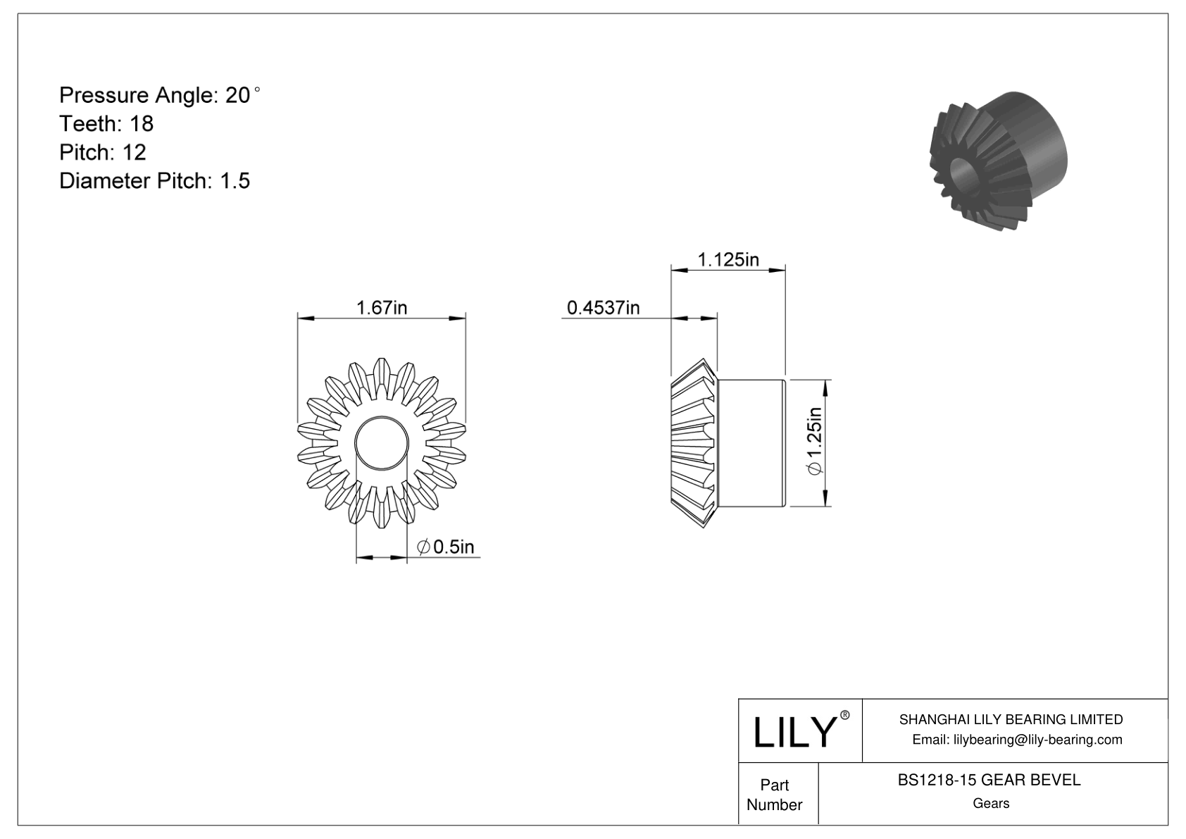 BS1218-15 GEAR BEVEL 锥齿轮 cad drawing