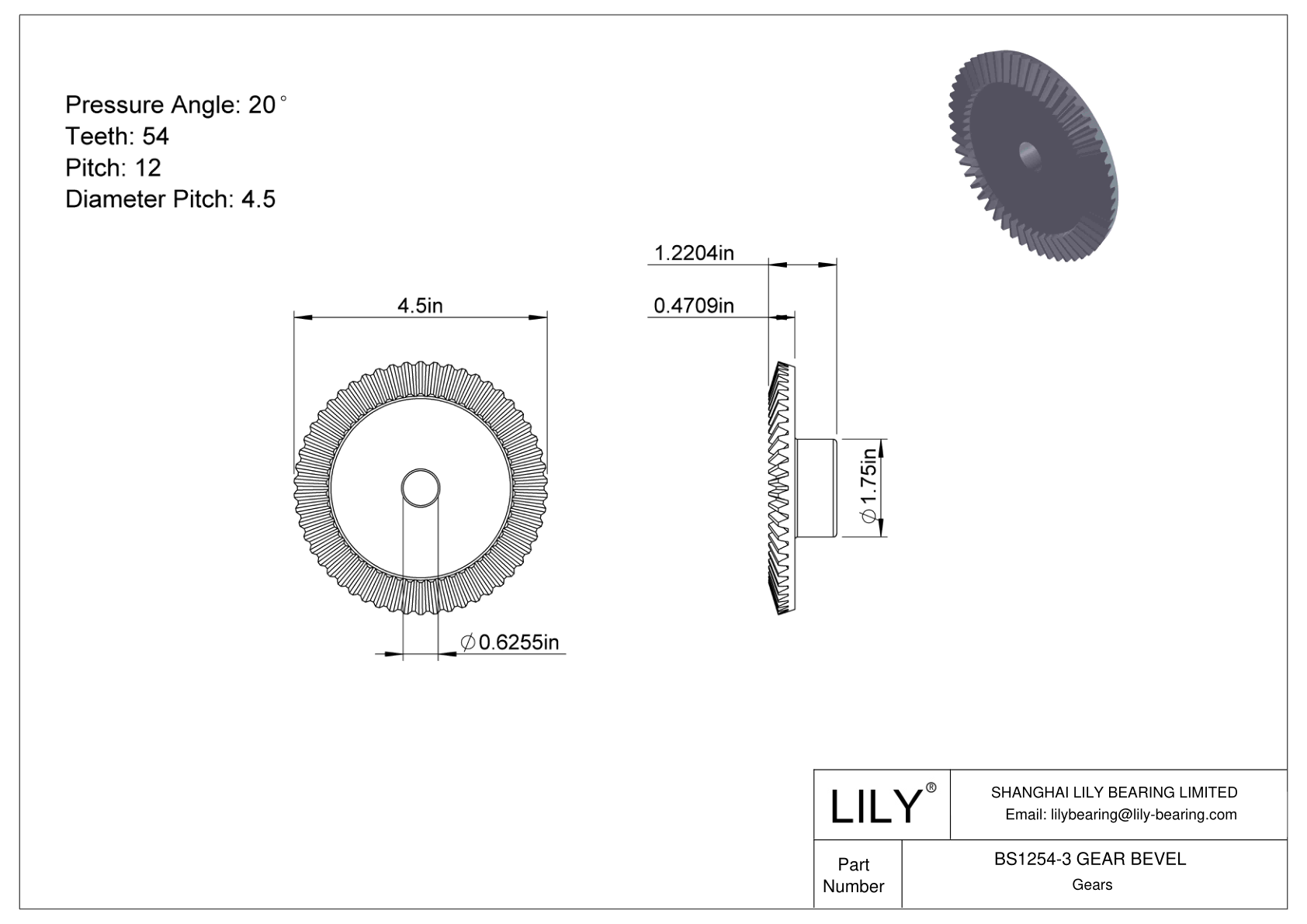 BS1254-3 GEAR BEVEL 锥齿轮 cad drawing