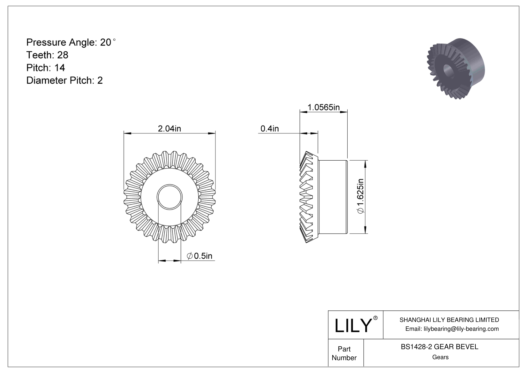 BS1428-2 GEAR BEVEL Engranajes cónicos cad drawing