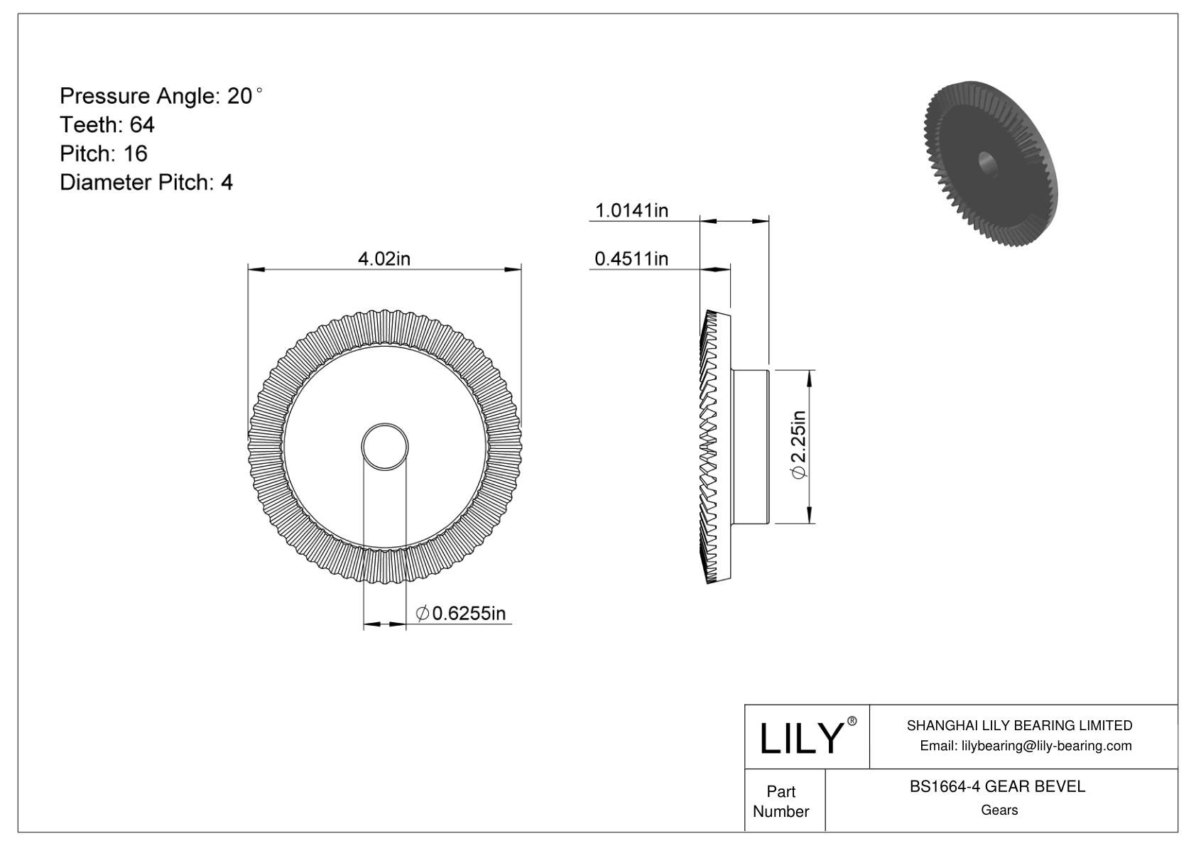 BS1664-4 GEAR BEVEL 锥齿轮 cad drawing