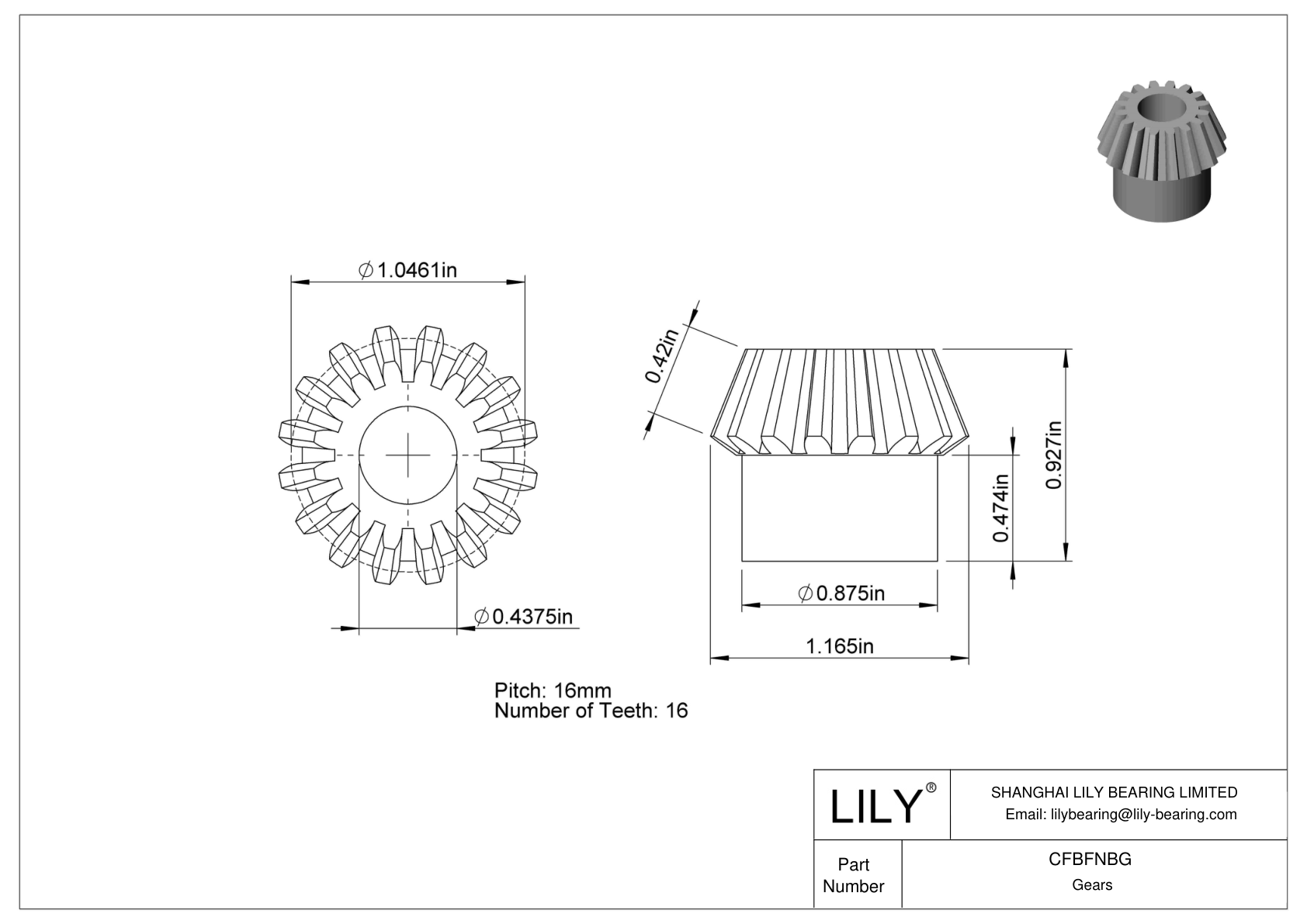 CFBFNBG 英制小齿轮 cad drawing