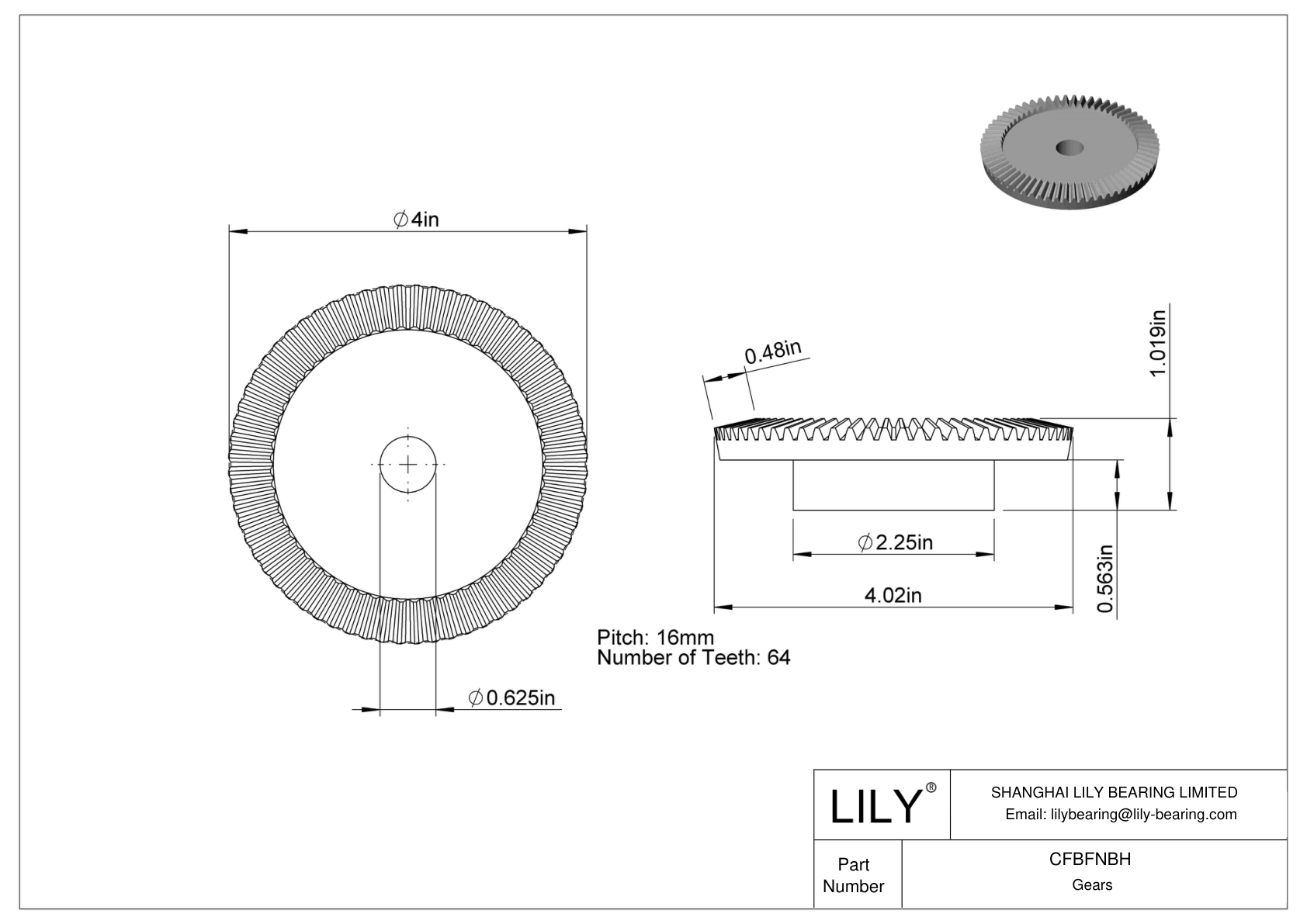 CFBFNBH Inch Gears cad drawing