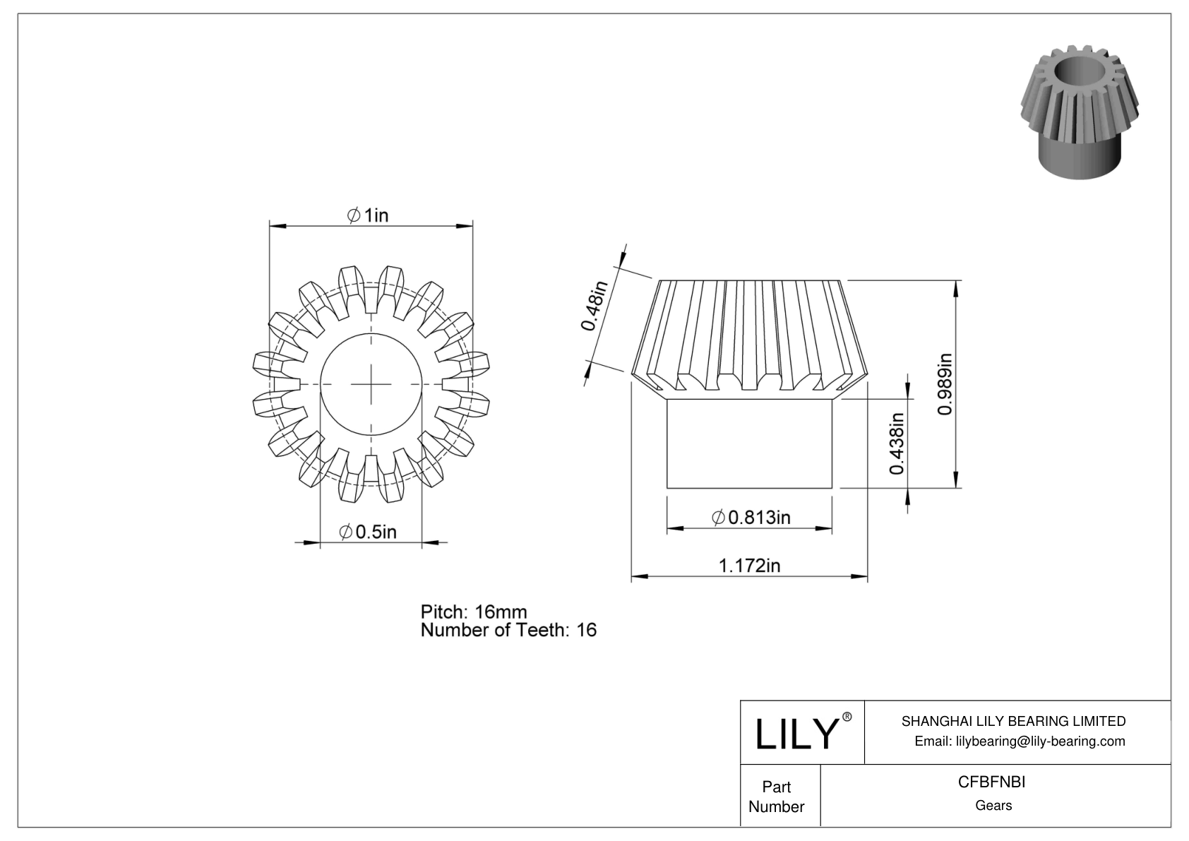 CFBFNBI 英制小齿轮 cad drawing