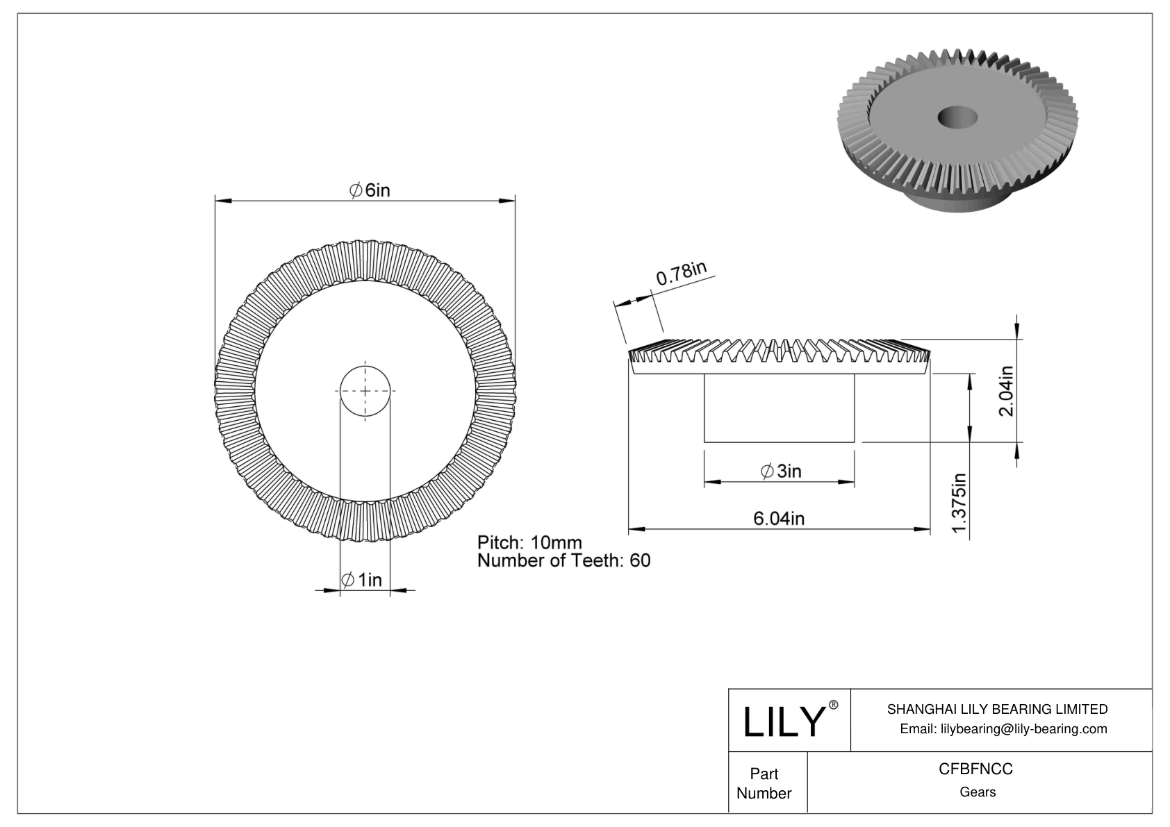 CFBFNCC Inch Gears cad drawing