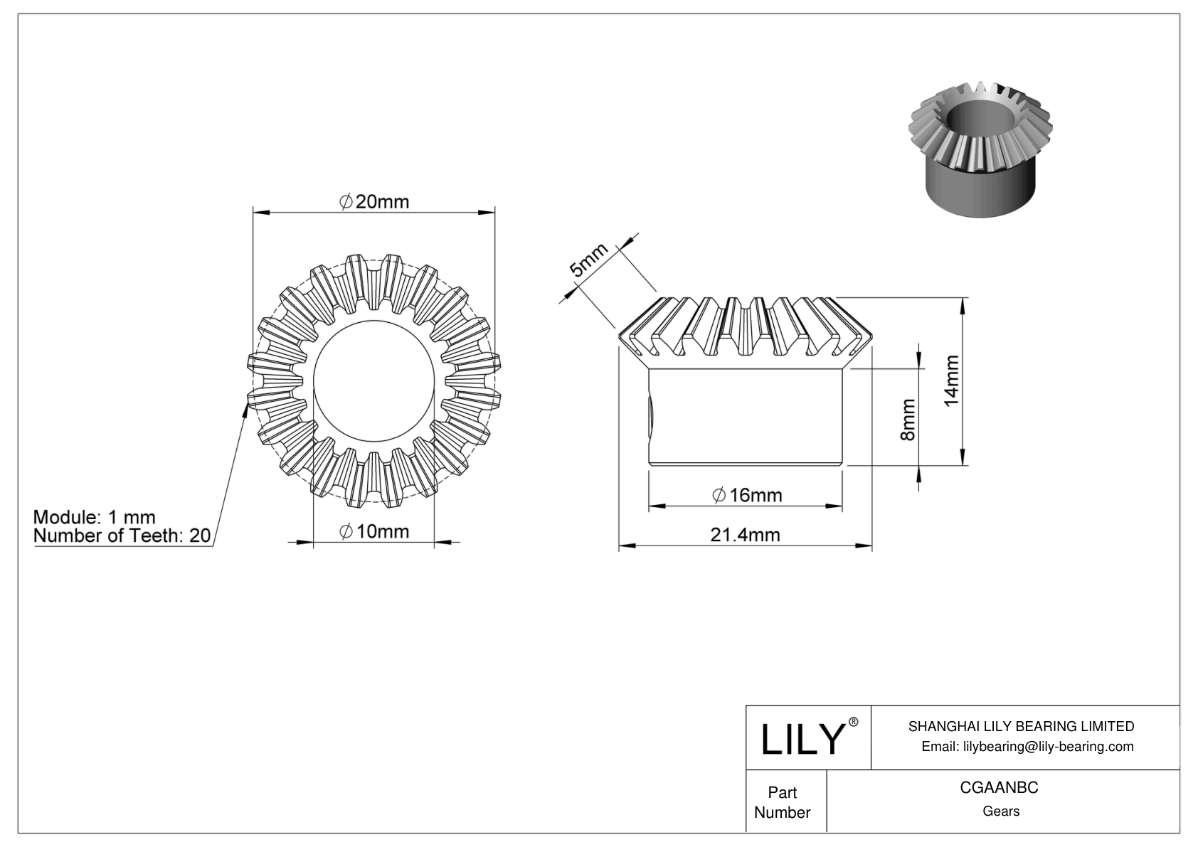 CGAANBC 公制齿轮 cad drawing