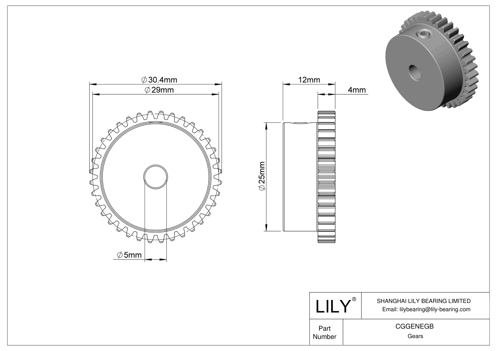 CGGENEGB 金属公制齿轮 - 20° 压力角 cad drawing