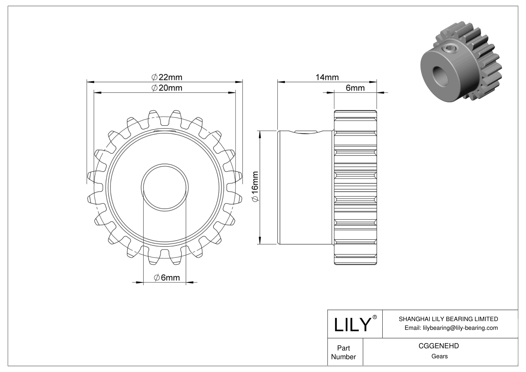 CGGENEHD 金属公制齿轮 - 20° 压力角 cad drawing