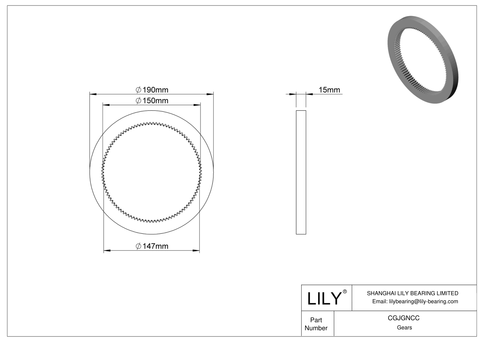 CGJGNCC 金属公制内齿轮 - 20° 压力角 cad drawing