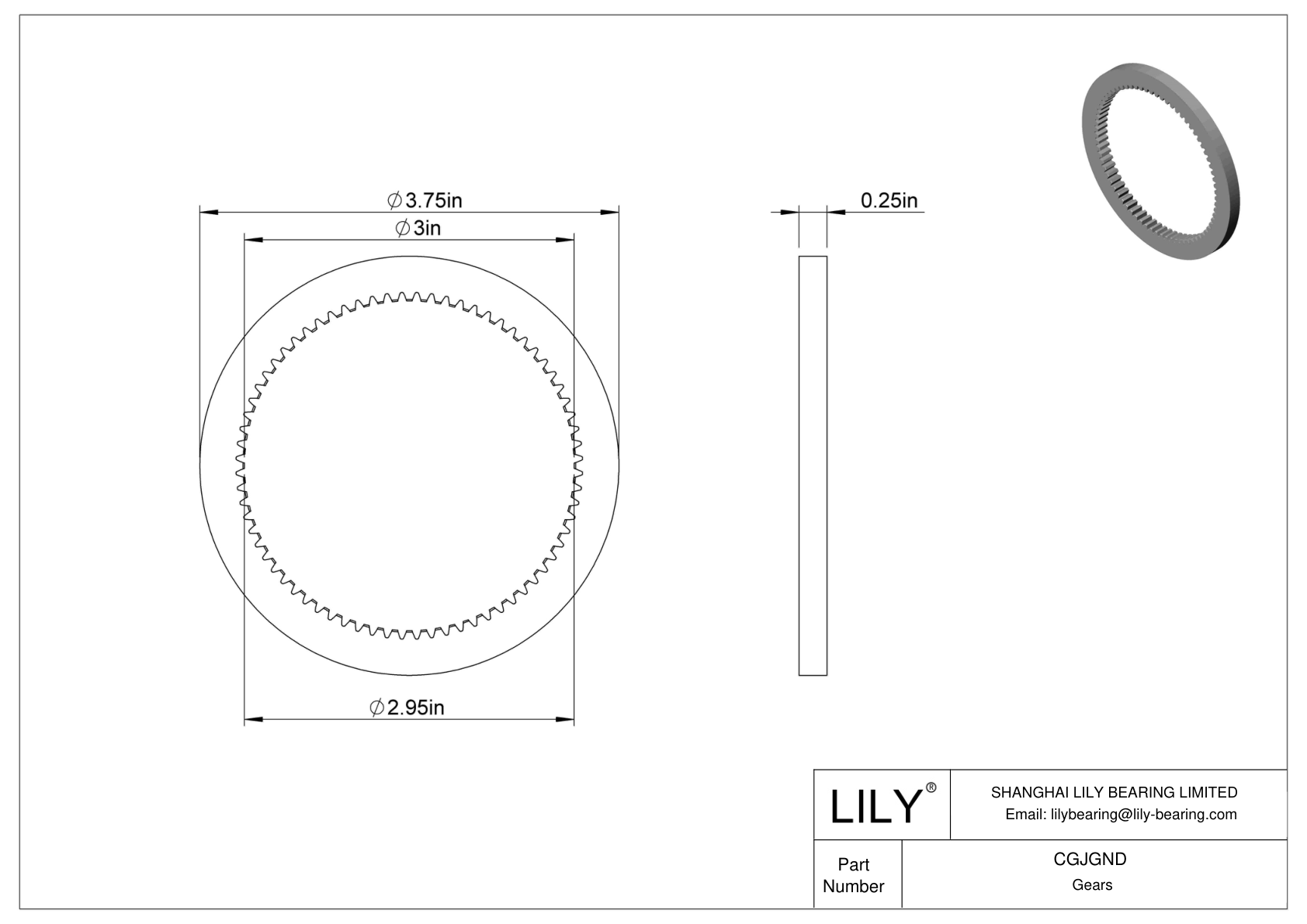 CGJGND 金属英制内齿轮 - 20° 压力角 cad drawing