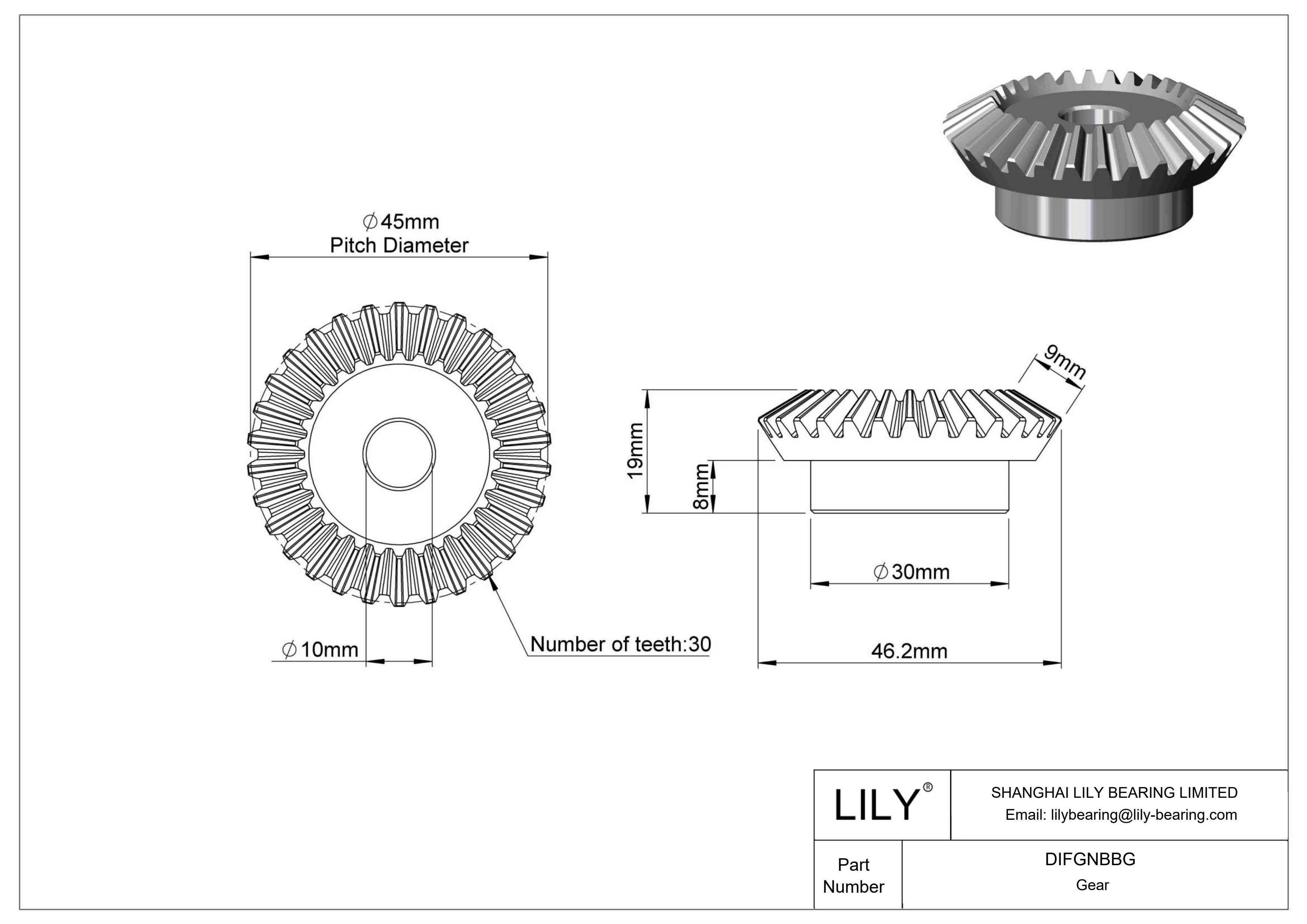 DIFGNBBG 齿轮 cad drawing