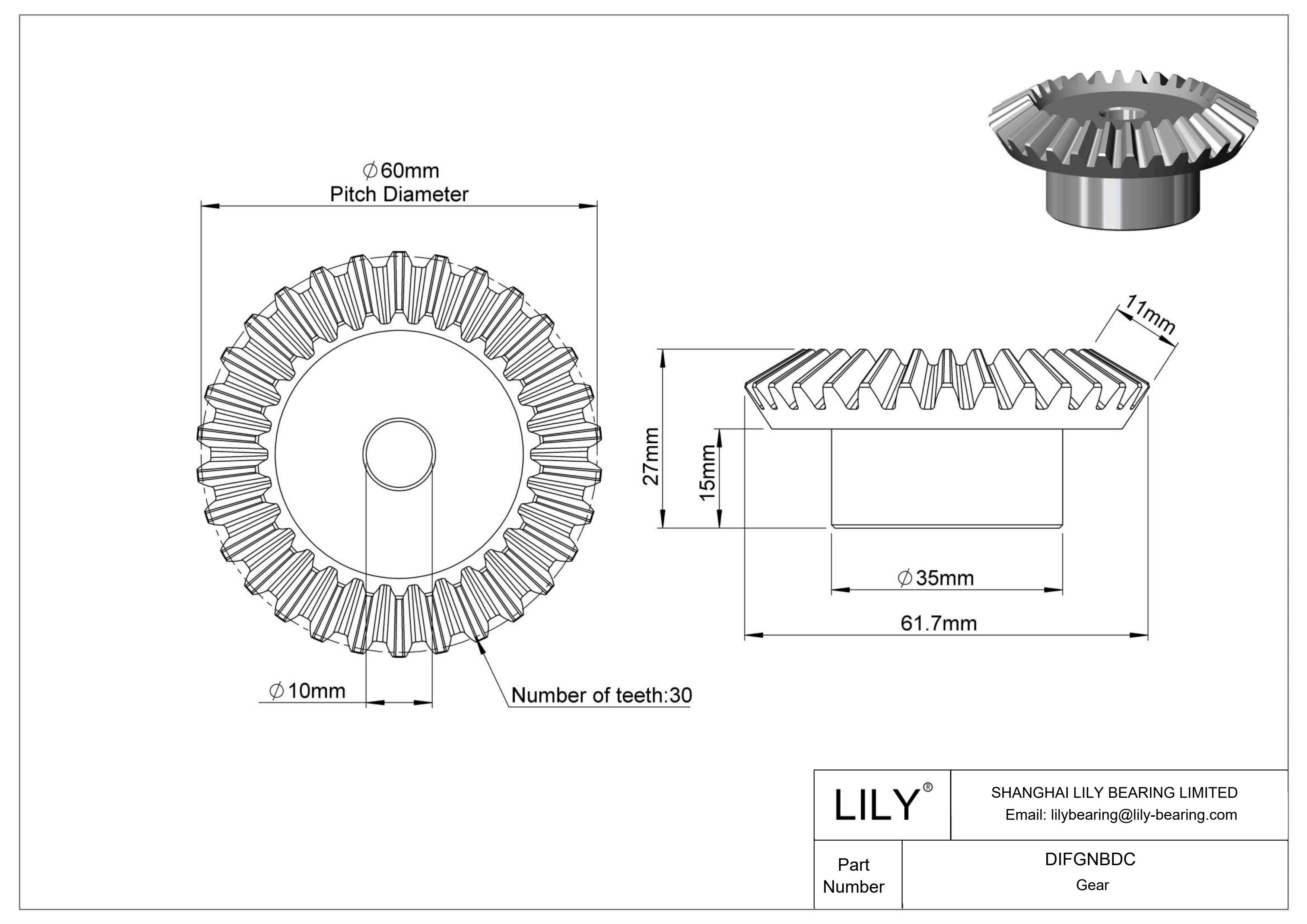 DIFGNBDC 齿轮 cad drawing