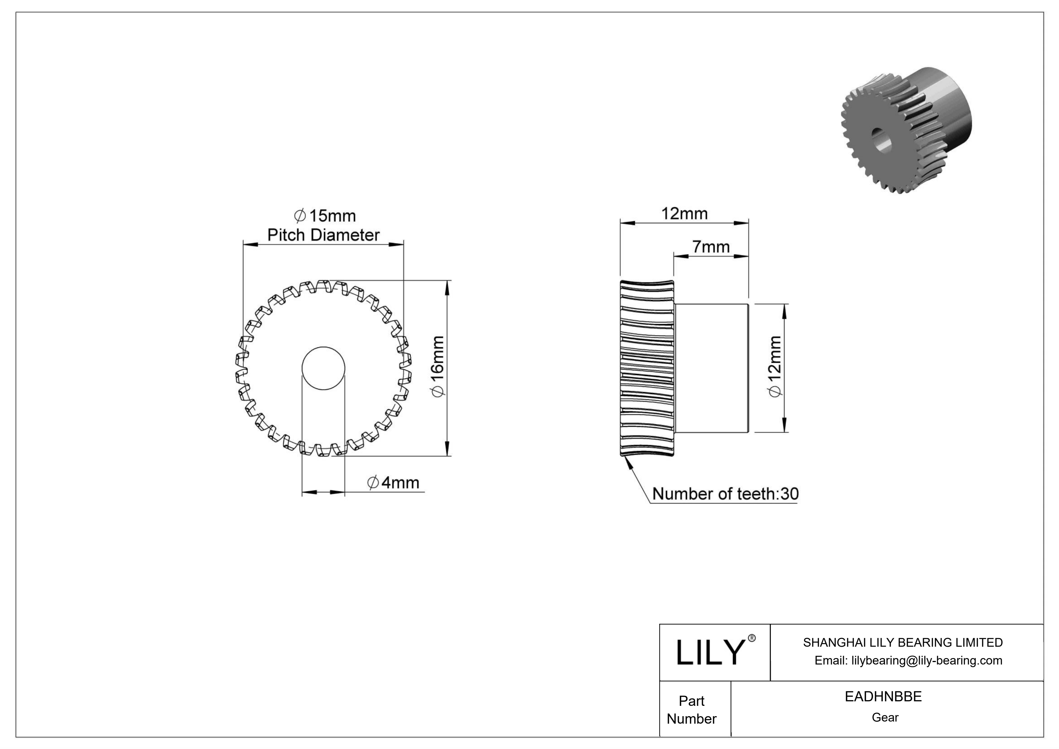 EADHNBBE 塑料蜗轮 cad drawing