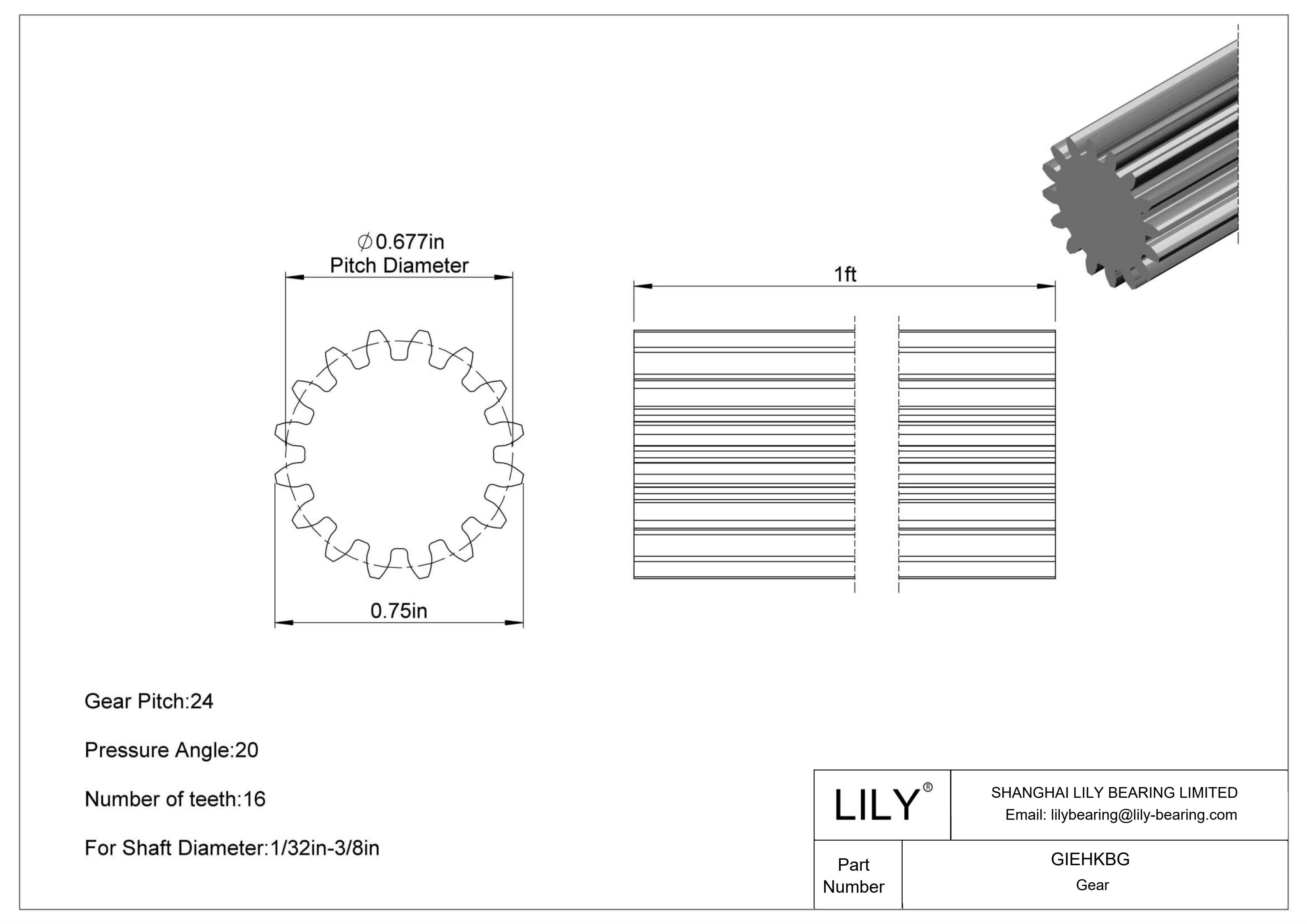 GIEHKBG Culata de varilla de engranaje cad drawing