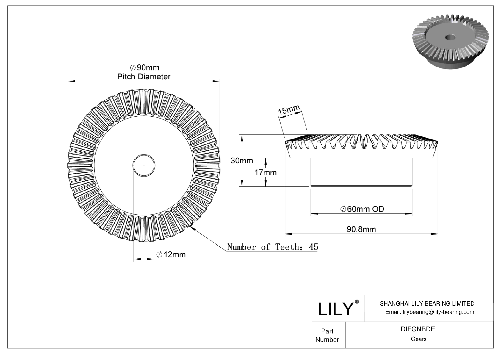 DIFGNBDE Gears cad drawing