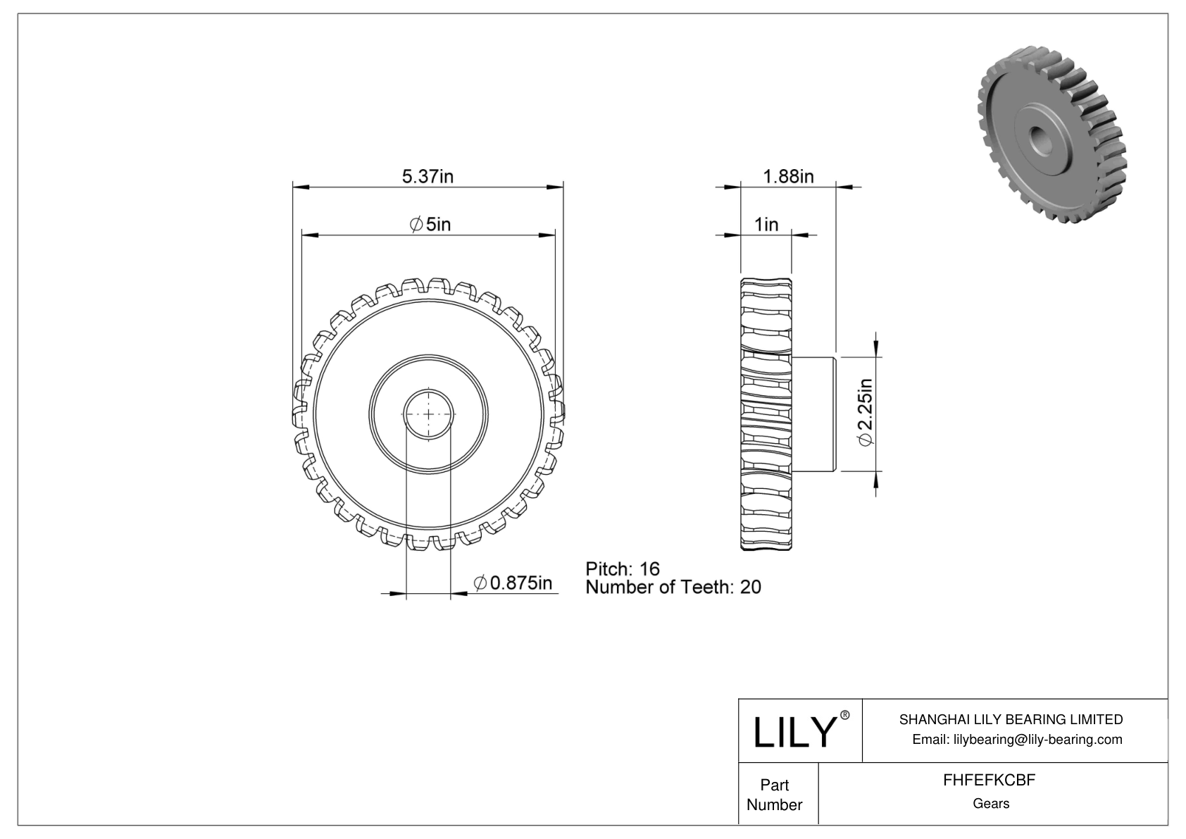 FHFEFKCBF Inch Worm Gears cad drawing