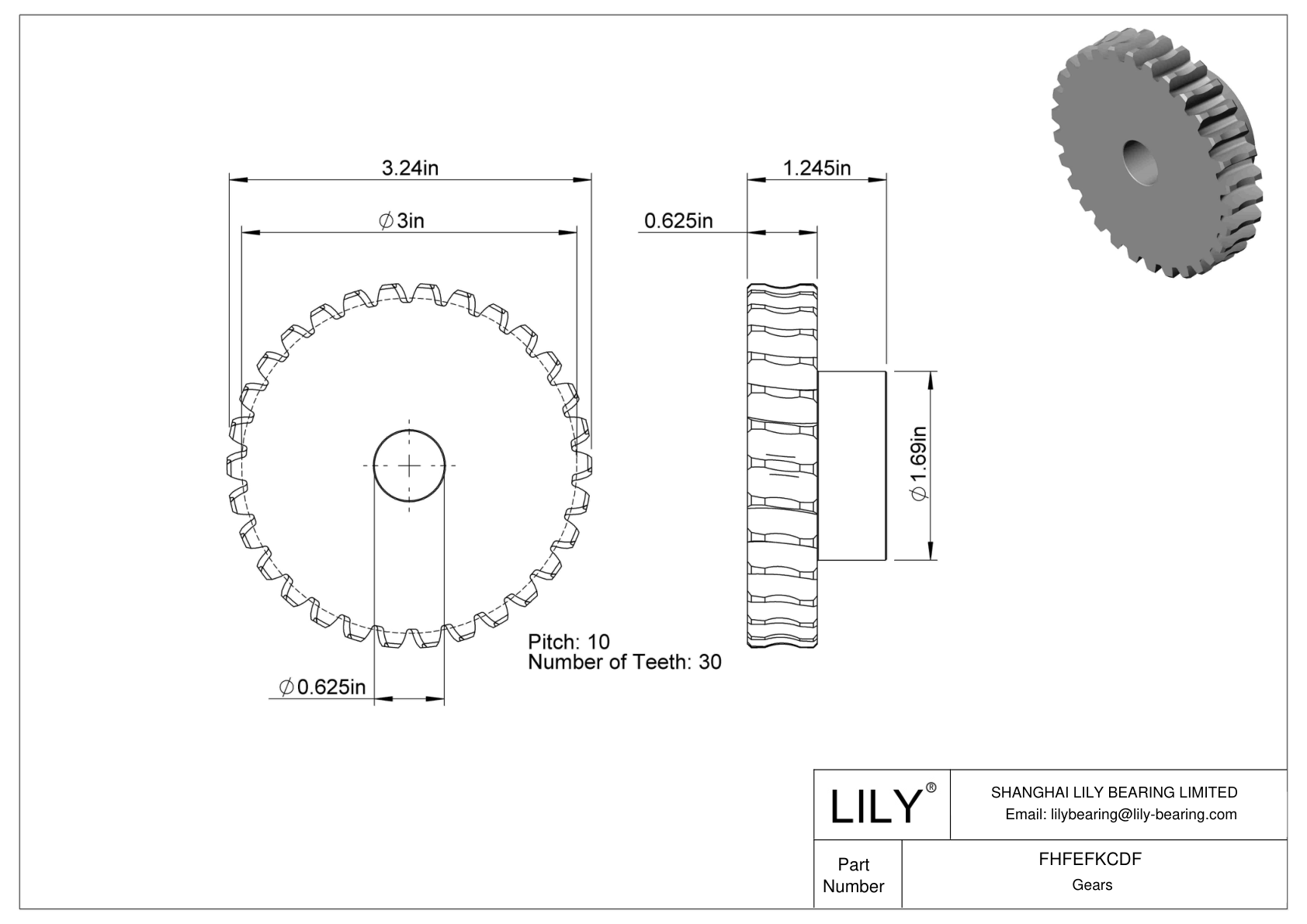 FHFEFKCDF Inch Worm Gears cad drawing