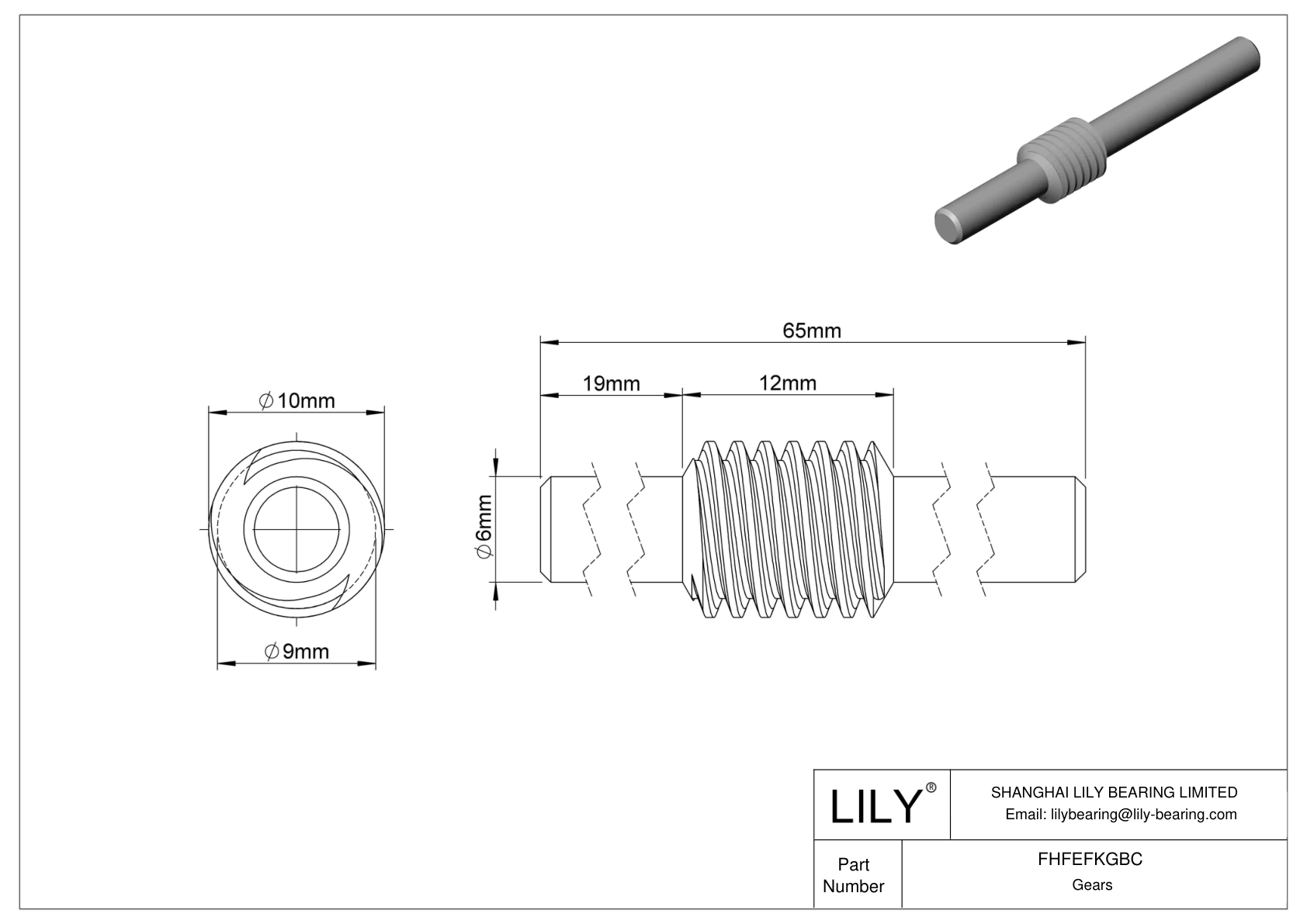 FHFEFKGBC Tornillos sinfín métricos cad drawing