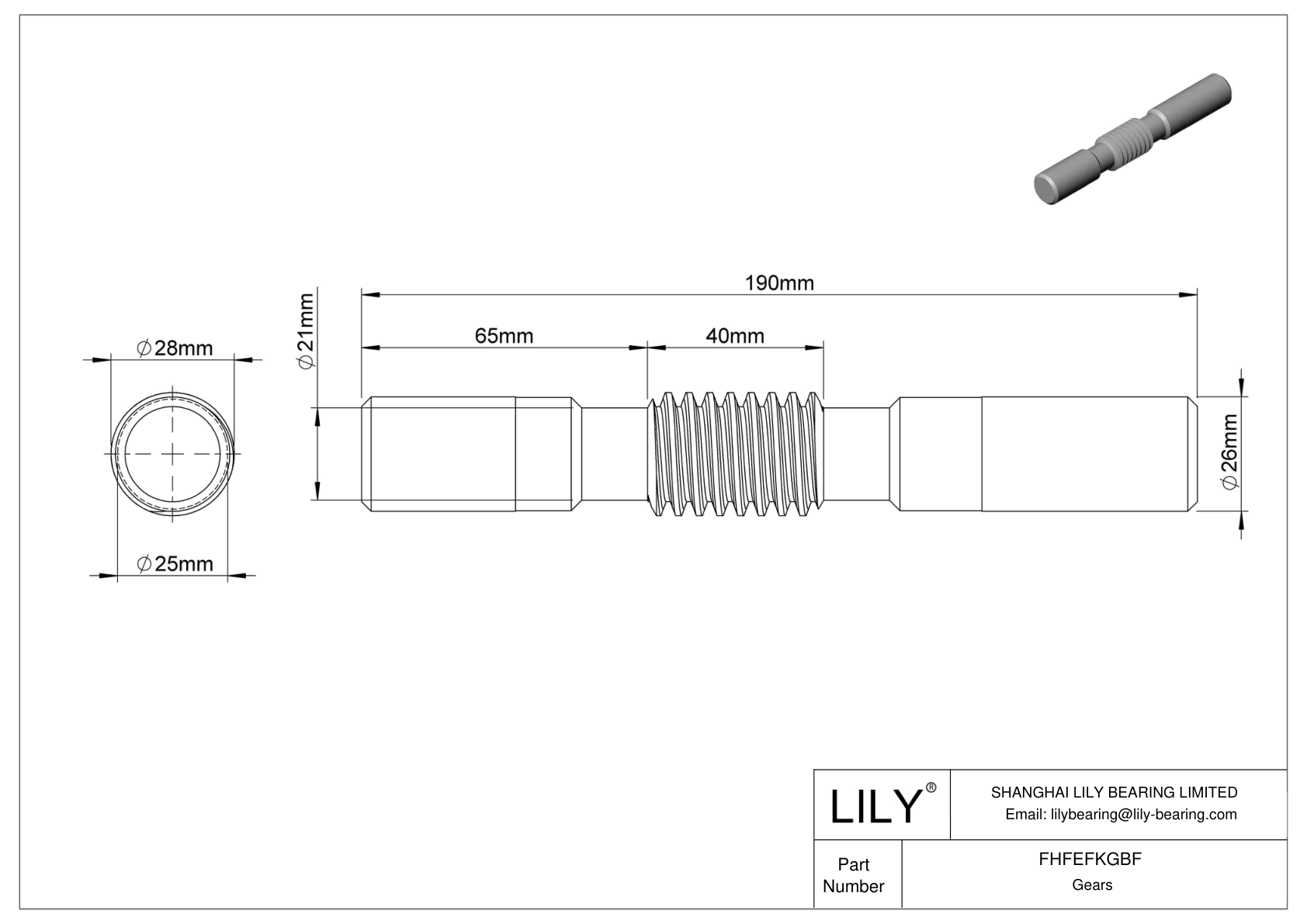 FHFEFKGBF Metric Shaft-Mounted Worms cad drawing