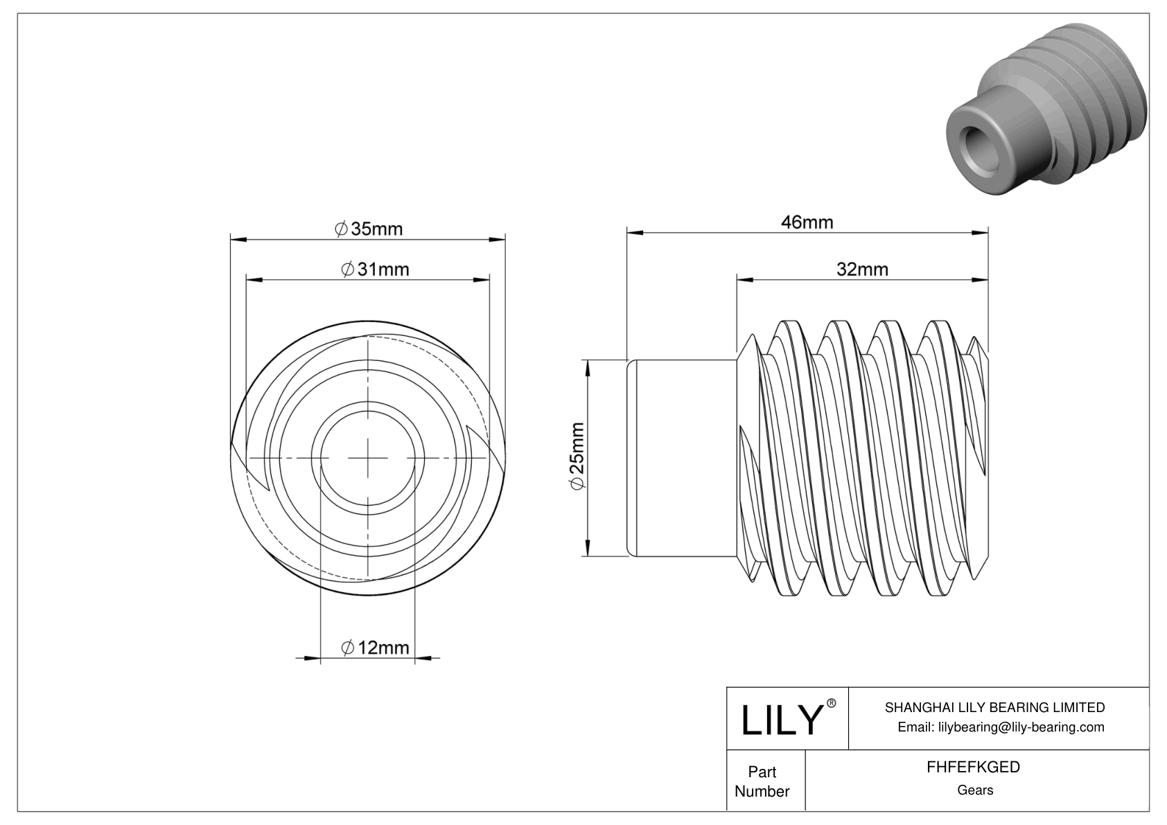 FHFEFKGED 公制蠕虫 cad drawing