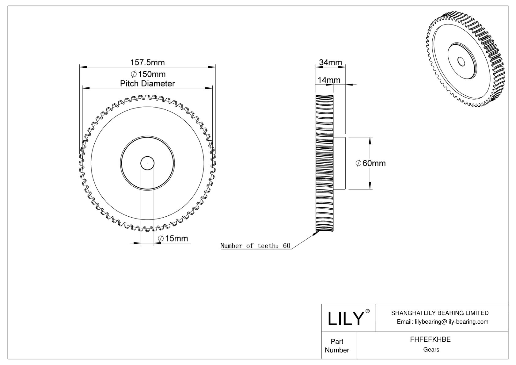 FHFEFKHBE 公制蜗轮 cad drawing