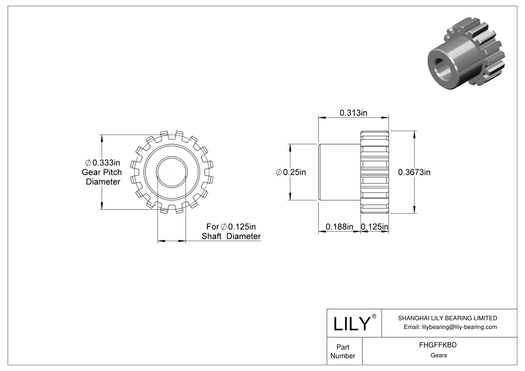 FHGFFKBD 塑料齿轮 - 14 1/2° 压力角 cad drawing