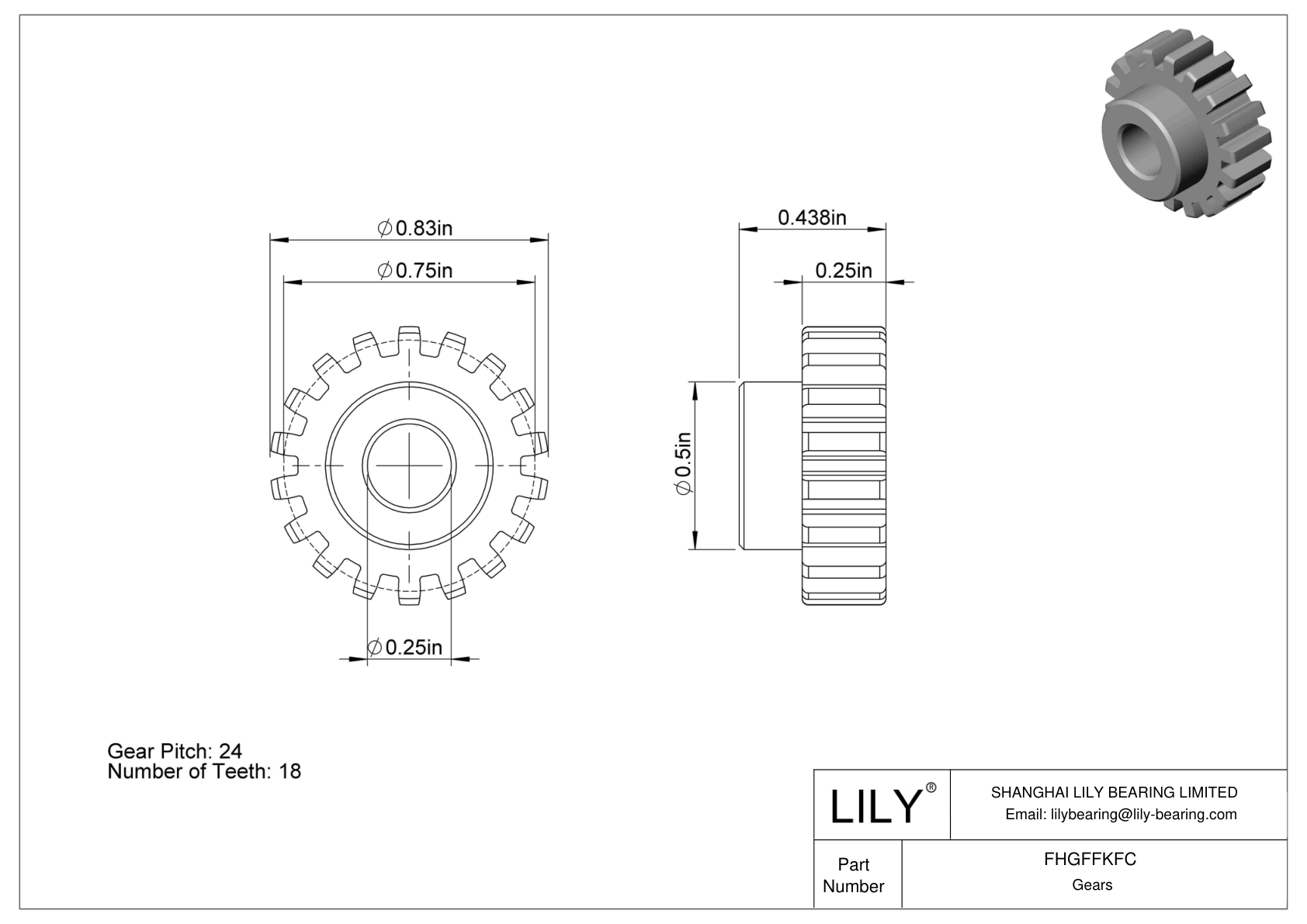 FHGFFKFC Engranajes de plástico - Ángulo de presión de 14 1/2 cad drawing