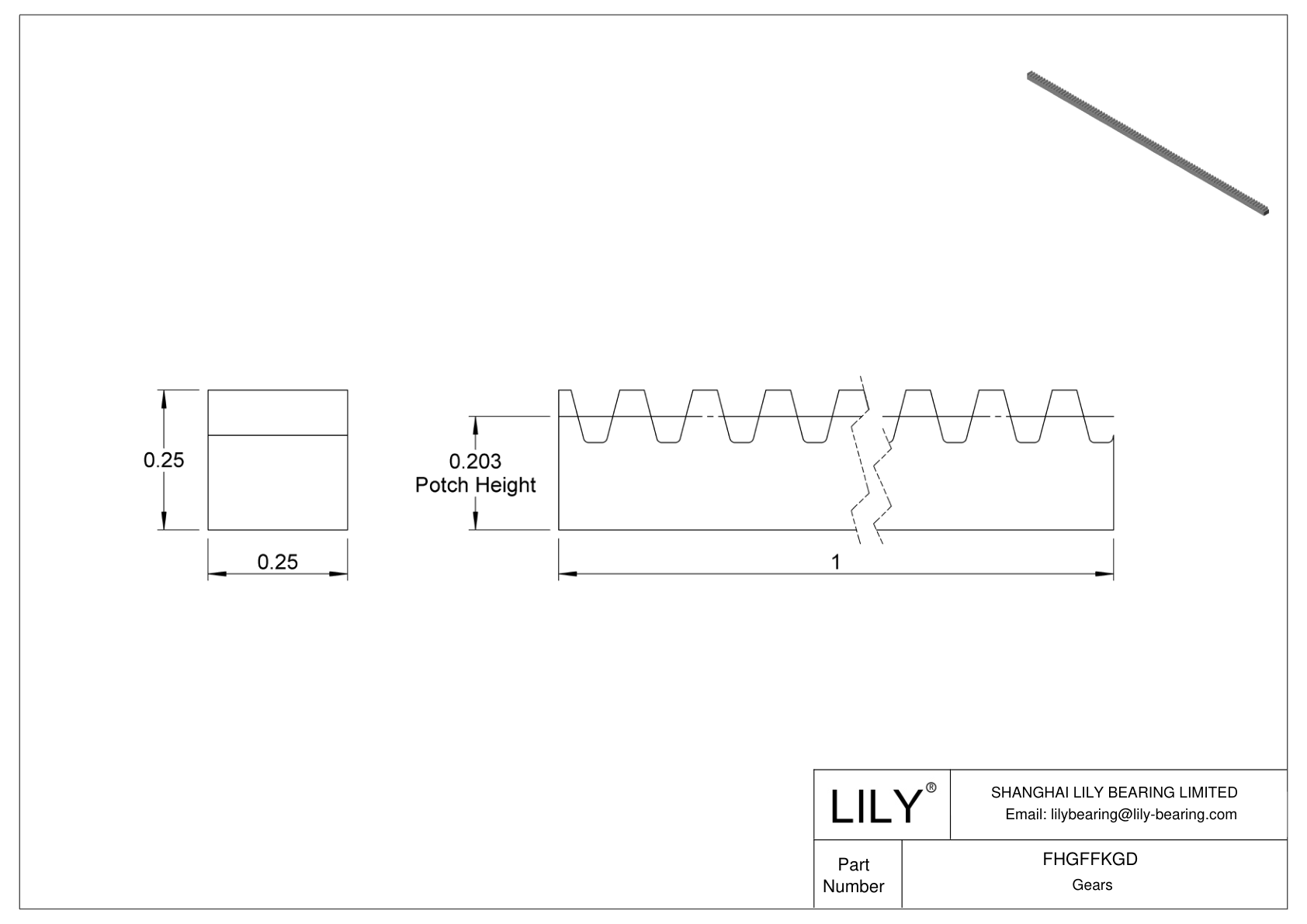 FHGFFKGD 塑料齿轮架 - 14 1/2° 压力角 cad drawing