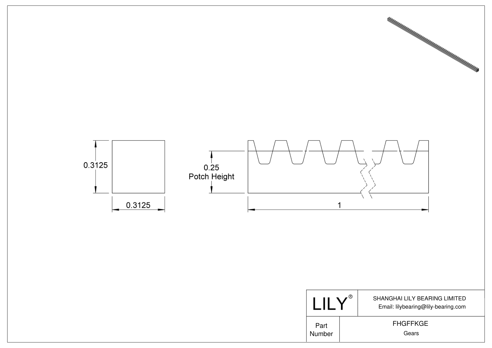 FHGFFKGE 塑料齿轮架 - 14 1/2° 压力角 cad drawing