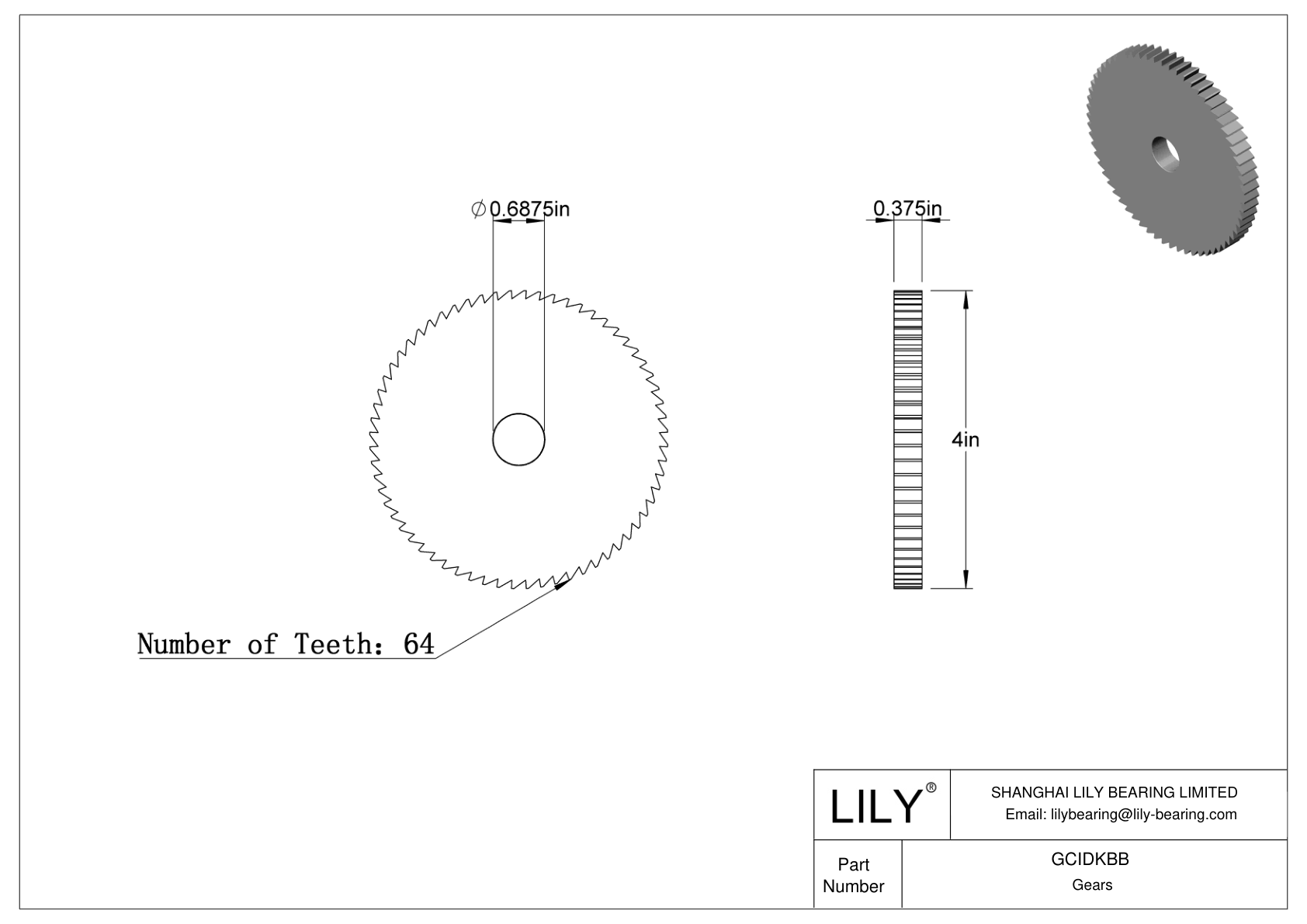 GCIDKBB Gears cad drawing